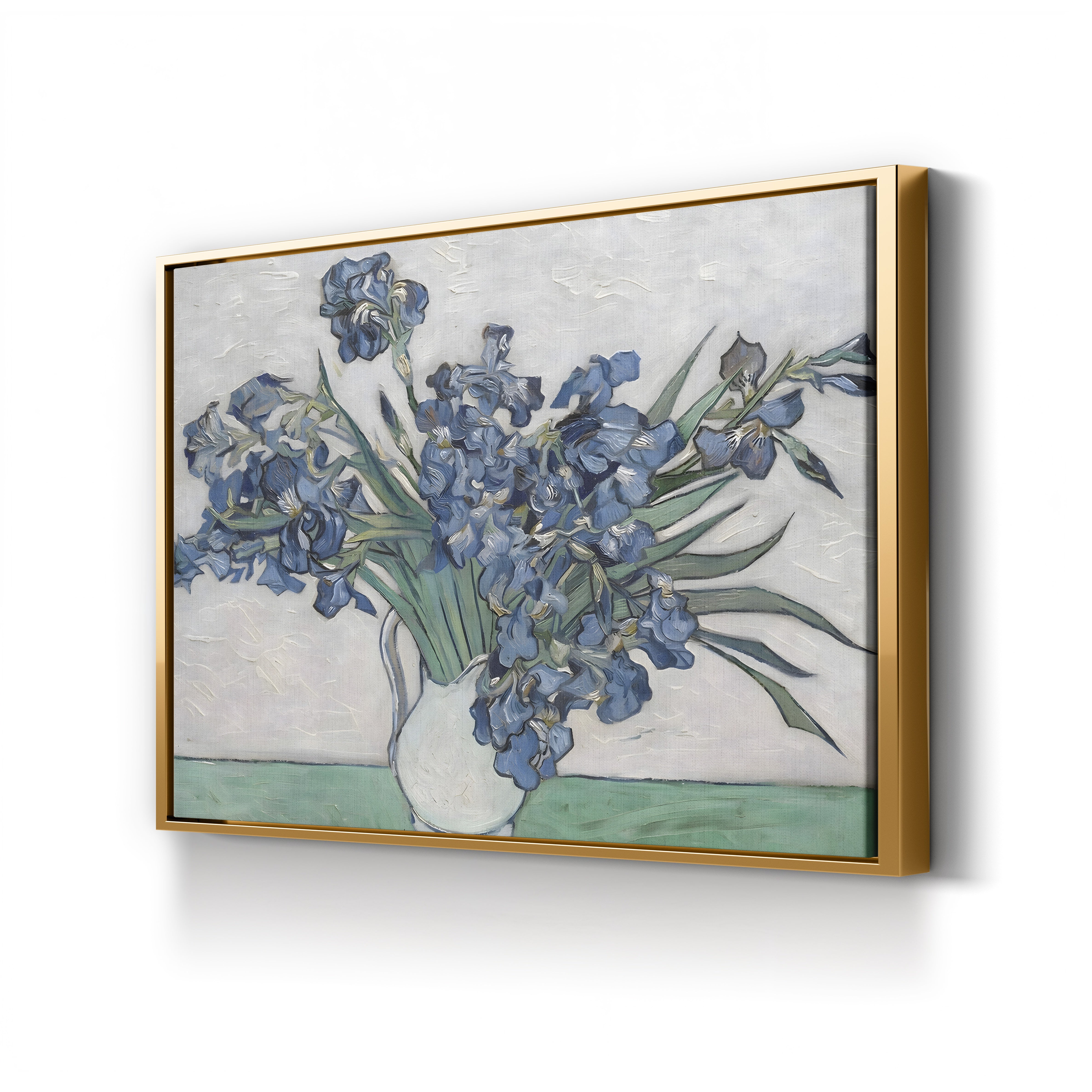 Irises, 1889 – Vincent van Gogh Wall Art | Post-Impressionist Floral Canvas Print
