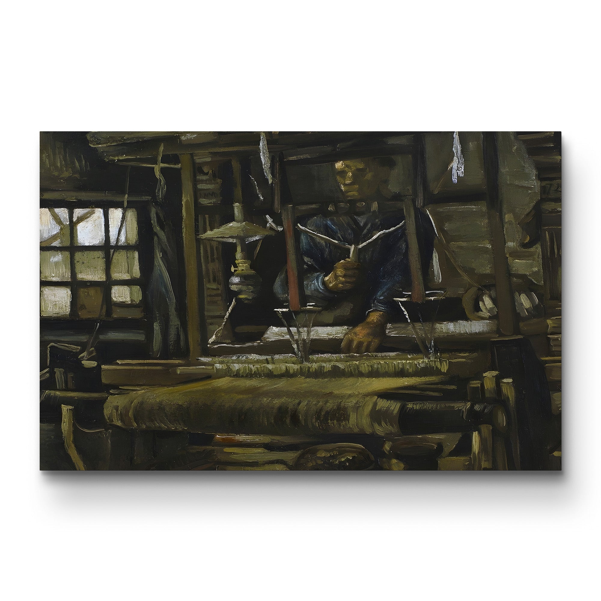 La Maison du Tisserand (A Weaver's Cottage), 1884 – Vincent van Gogh Wall Art | Early Dutch Architectural Canvas Print