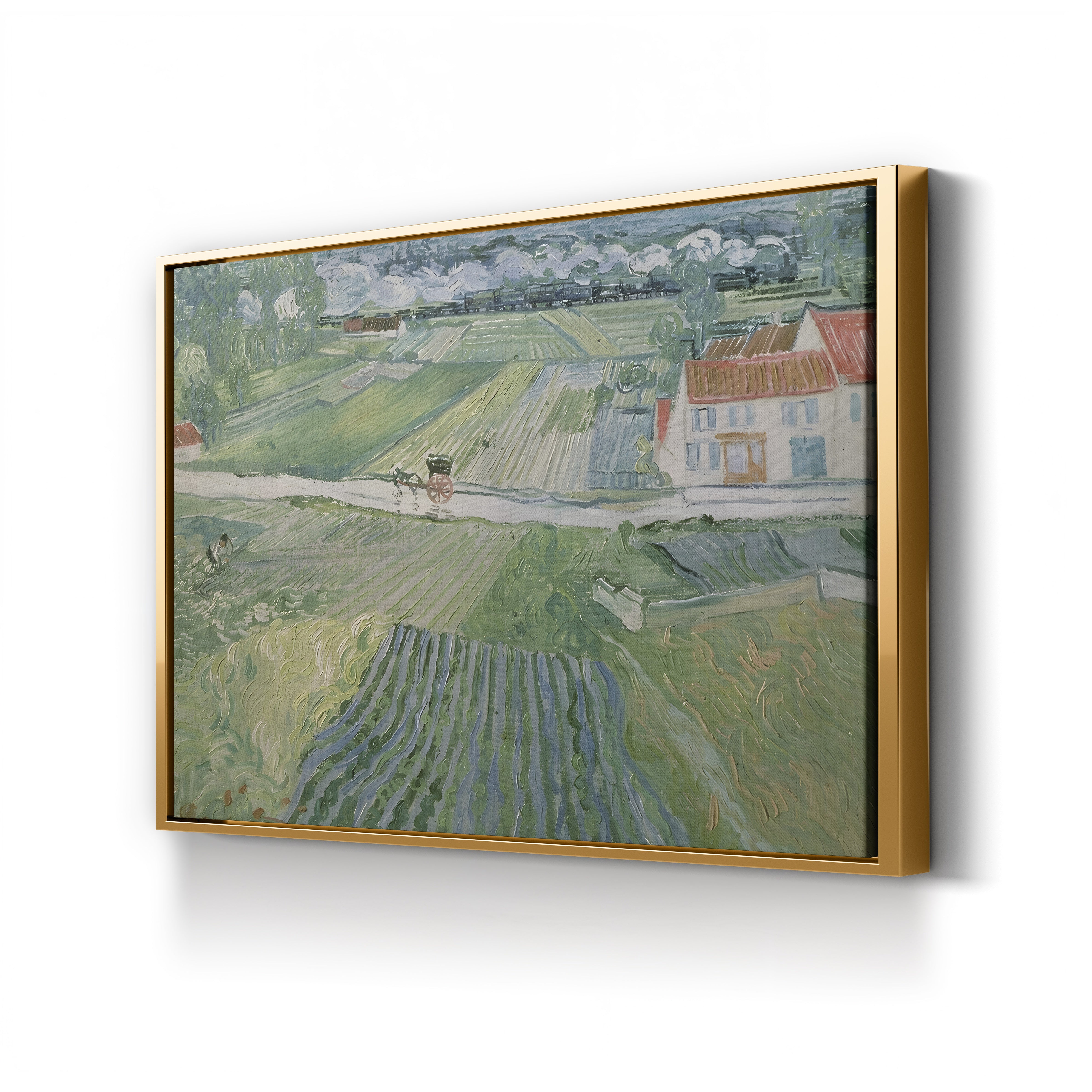 Landscape at Auvers after the Rain, 1890 – Vincent van Gogh Wall Art | Post-Impressionist Landscape Canvas Print
