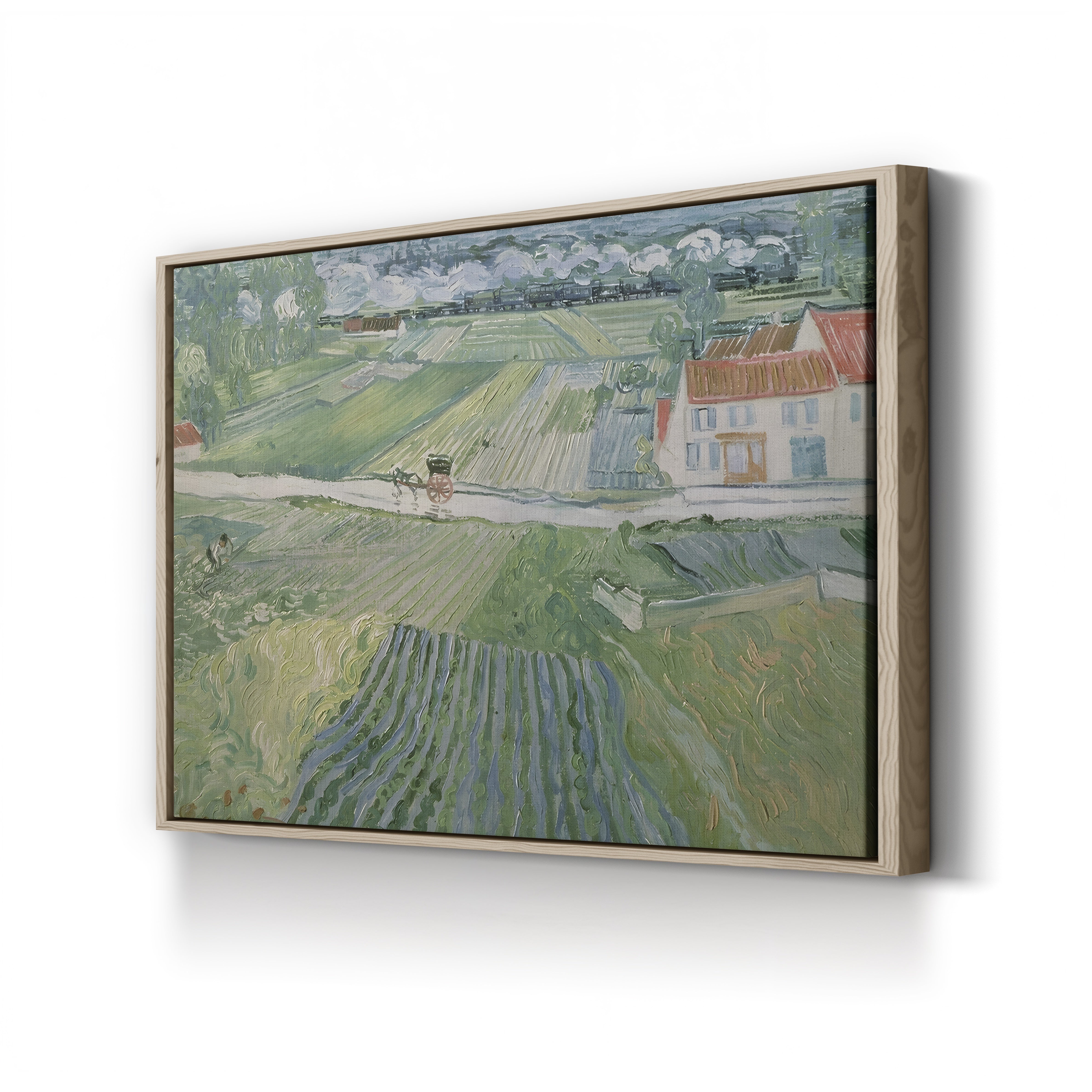 Landscape at Auvers after the Rain, 1890 – Vincent van Gogh Wall Art | Post-Impressionist Landscape Canvas Print
