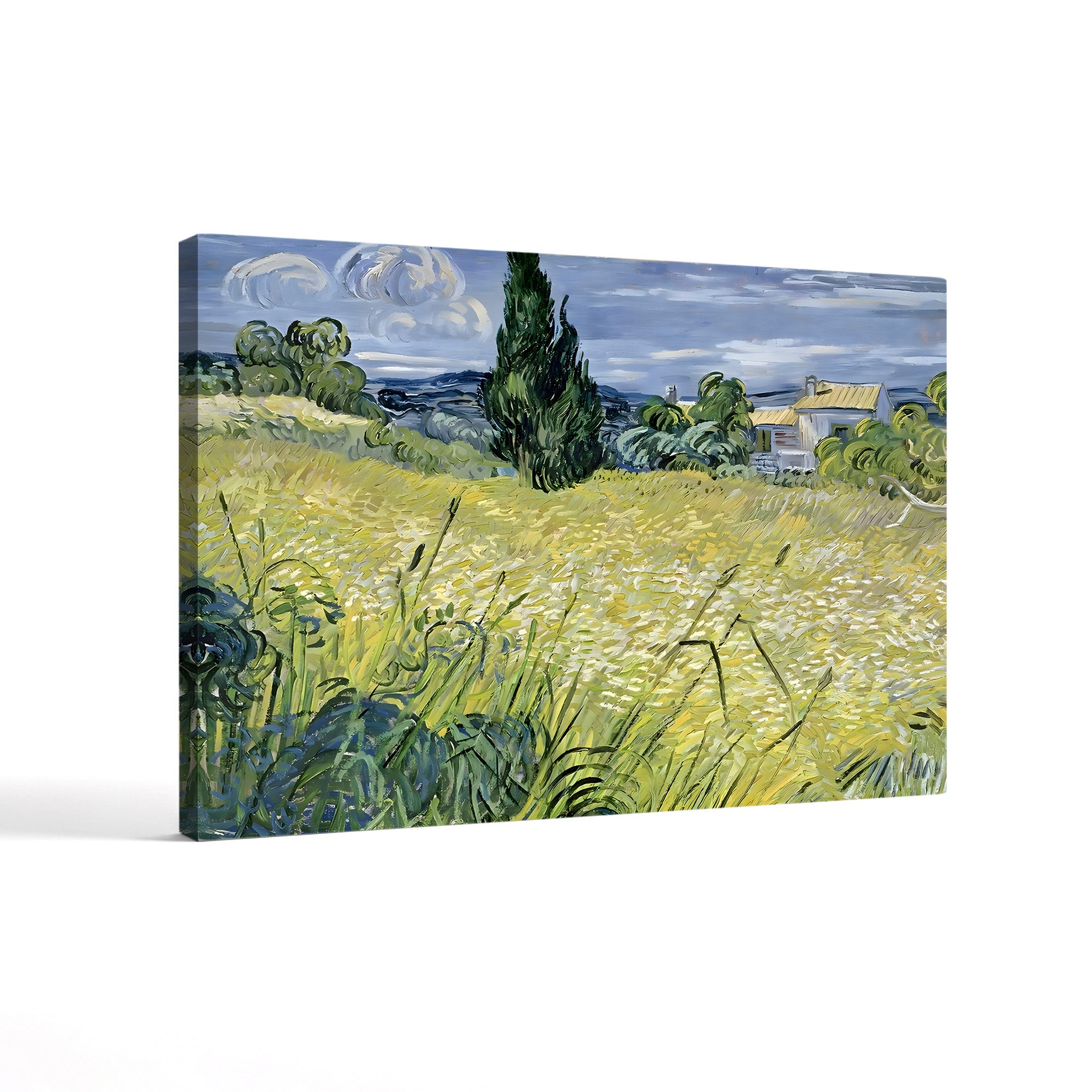 Landscape with Green Corn, 1889 – Vincent van Gogh Wall Art | Post-Impressionist Landscape Canvas Print