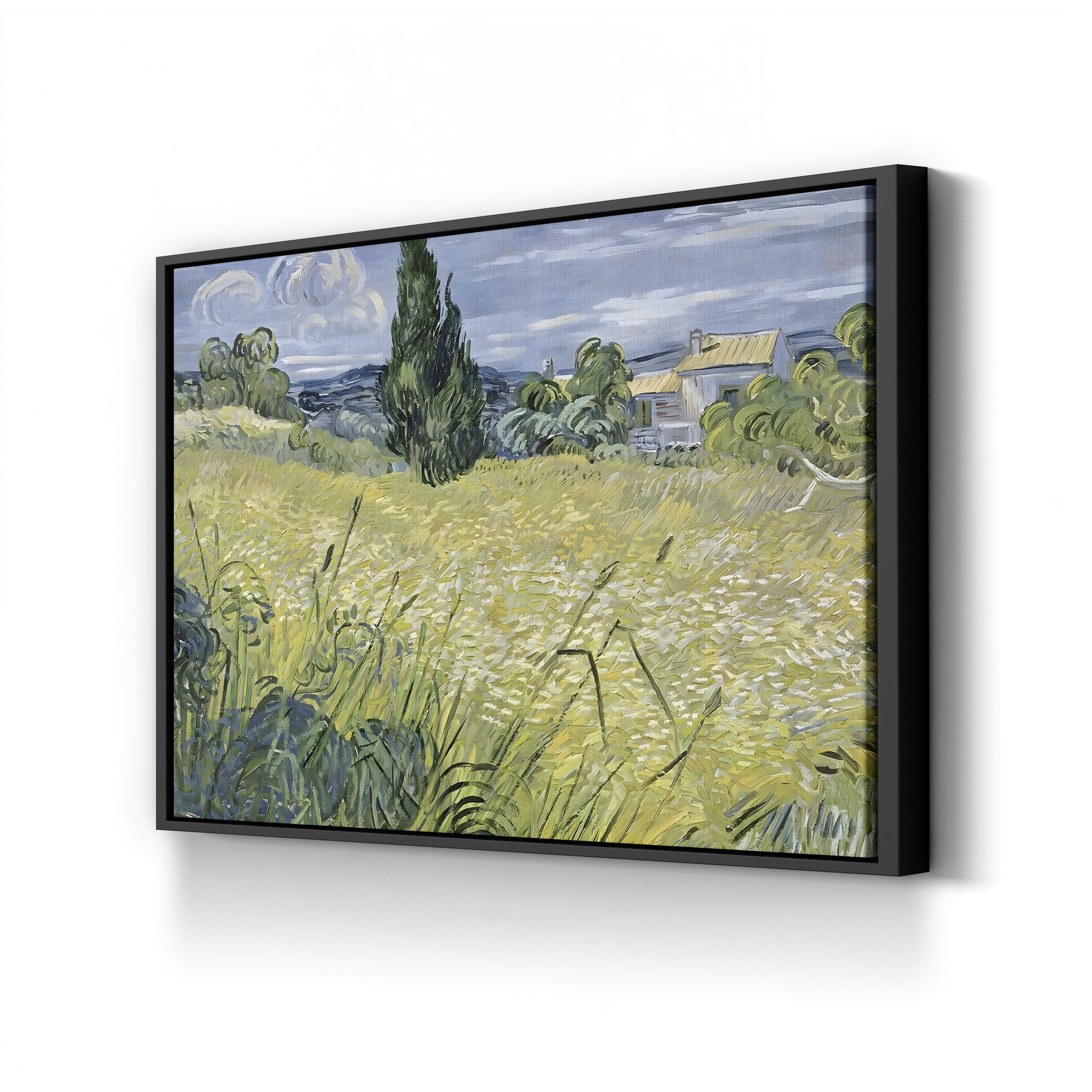Landscape with Green Corn, 1889 – Vincent van Gogh Wall Art | Post-Impressionist Landscape Canvas Print