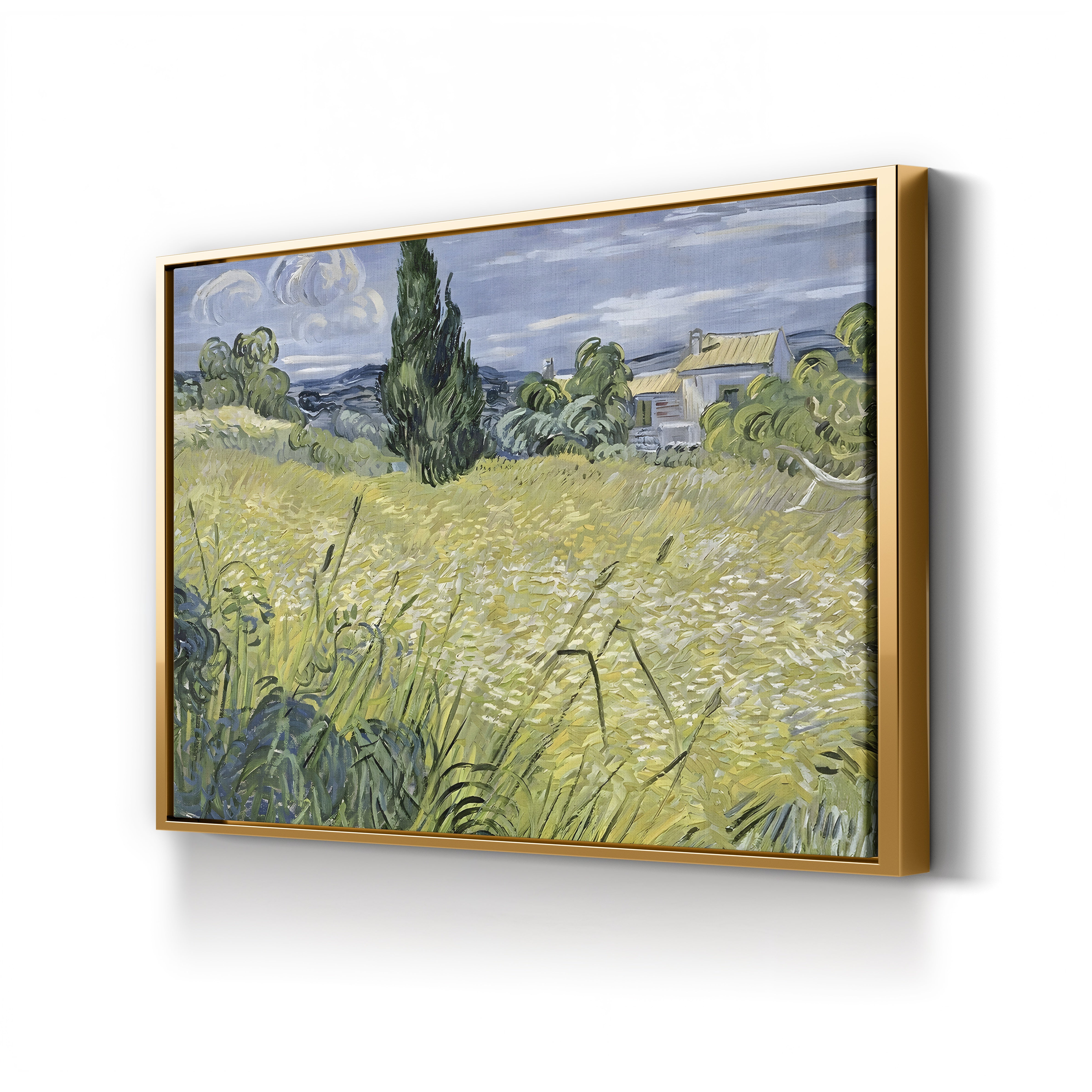 Landscape with Green Corn, 1889 – Vincent van Gogh Wall Art | Post-Impressionist Landscape Canvas Print