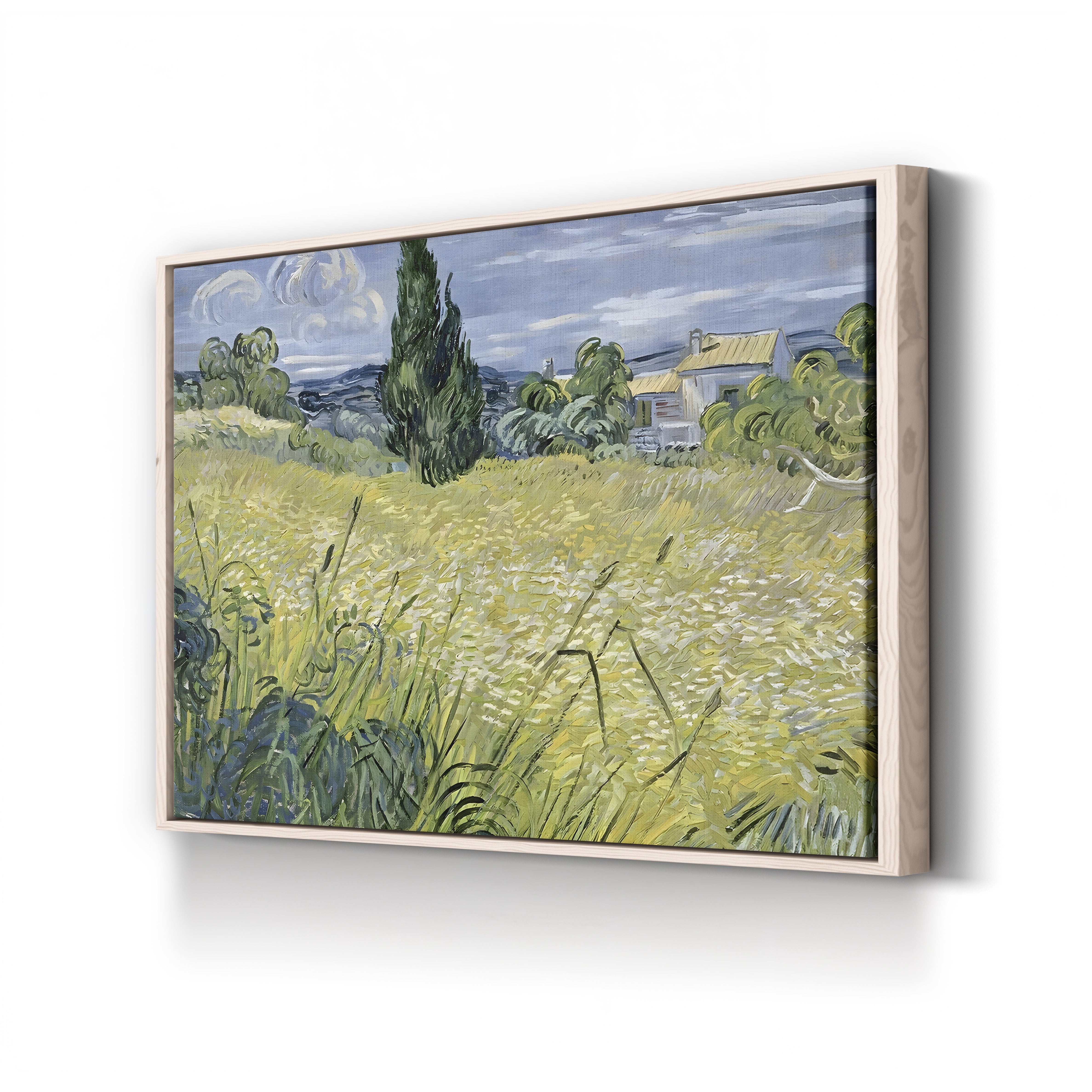 Landscape with Green Corn, 1889 – Vincent van Gogh Wall Art | Post-Impressionist Landscape Canvas Print