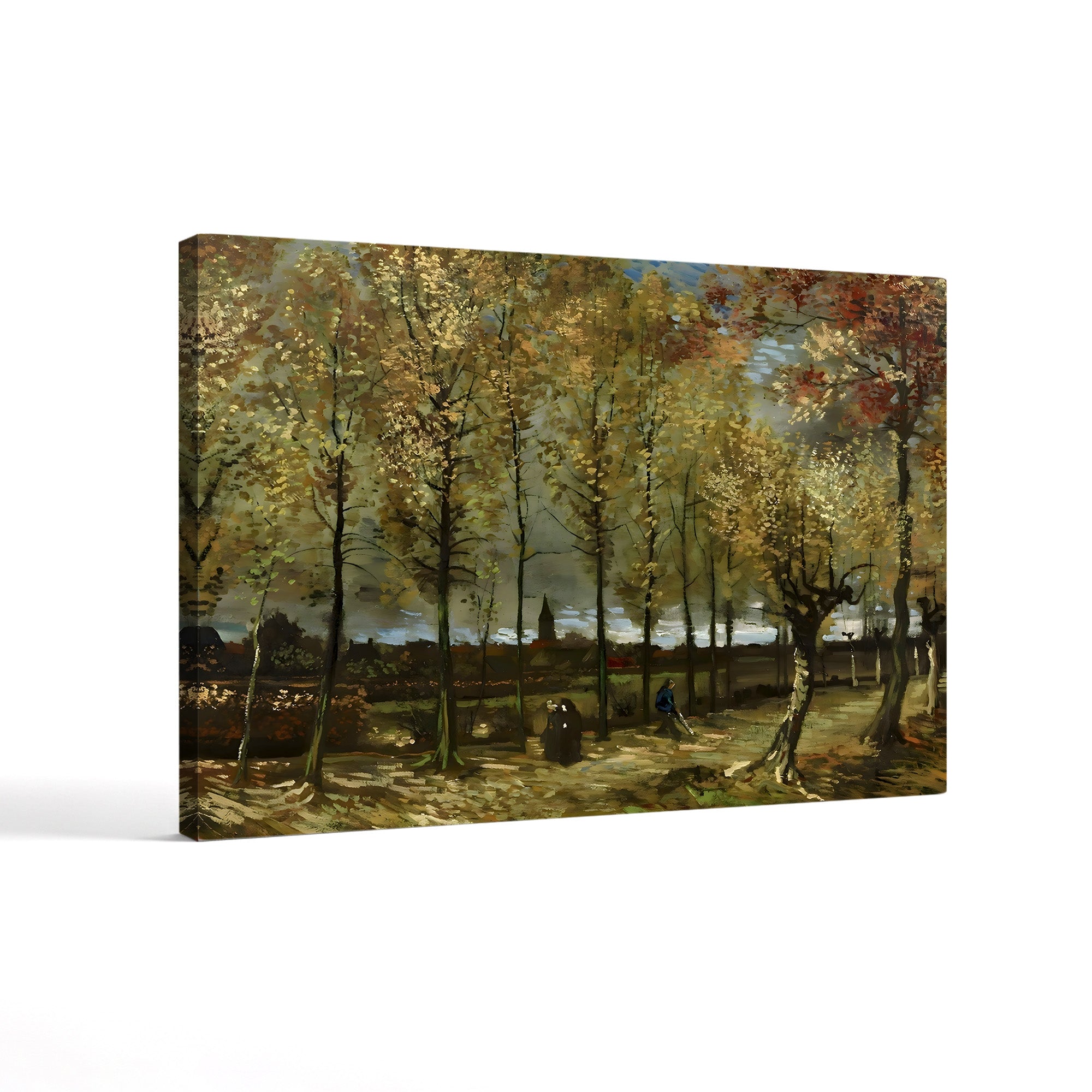 Lane with Poplars Near Nuenen, 1885 – Vincent van Gogh Wall Art | Early Dutch Landscape Canvas Print
