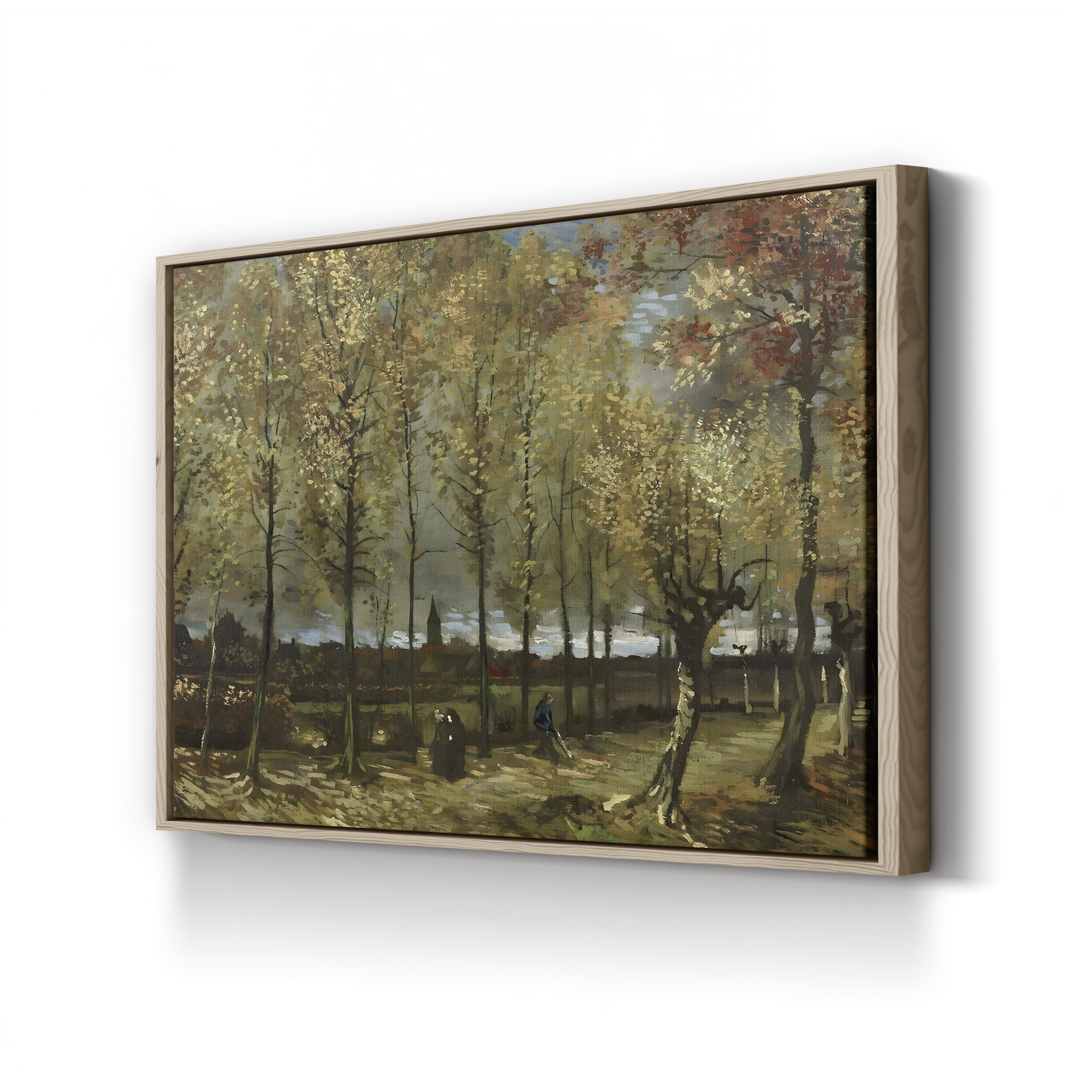 Lane with Poplars Near Nuenen, 1885 – Vincent van Gogh Wall Art | Early Dutch Landscape Canvas Print