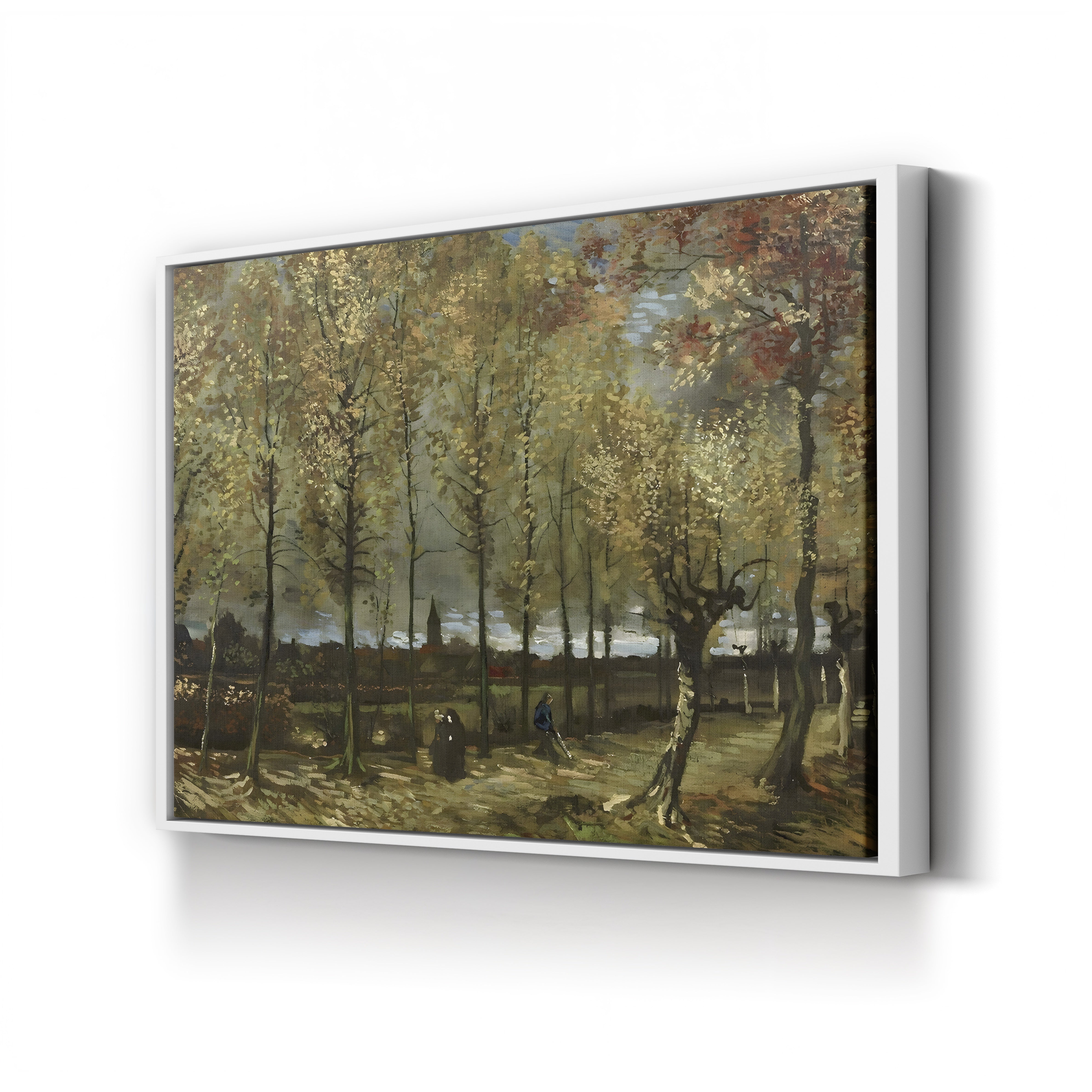 Lane with Poplars Near Nuenen, 1885 – Vincent van Gogh Wall Art | Early Dutch Landscape Canvas Print