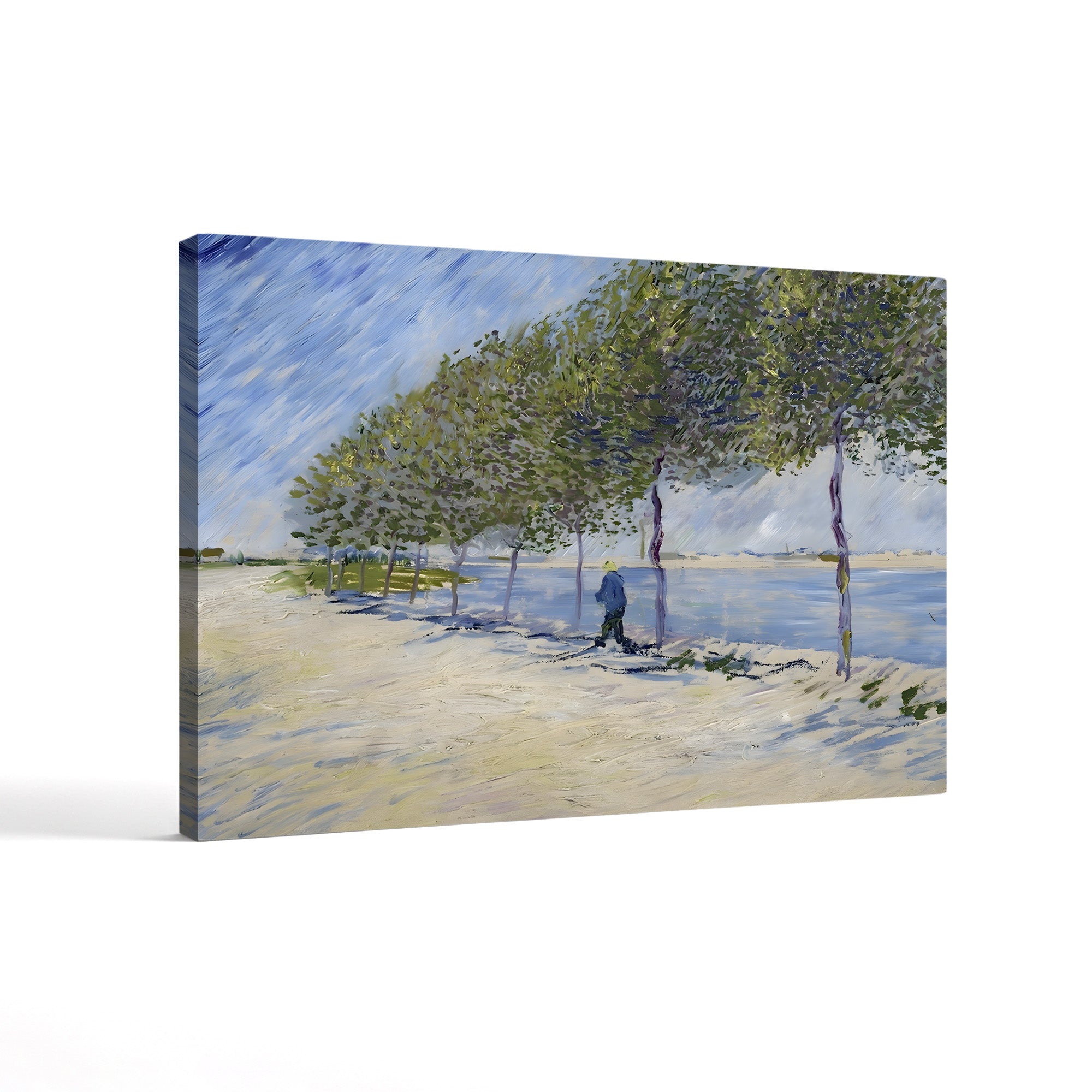 Les Quais de Seine, Paris, 1887 – Vincent van Gogh Wall Art | Post-Impressionist Cityscape Canvas Print