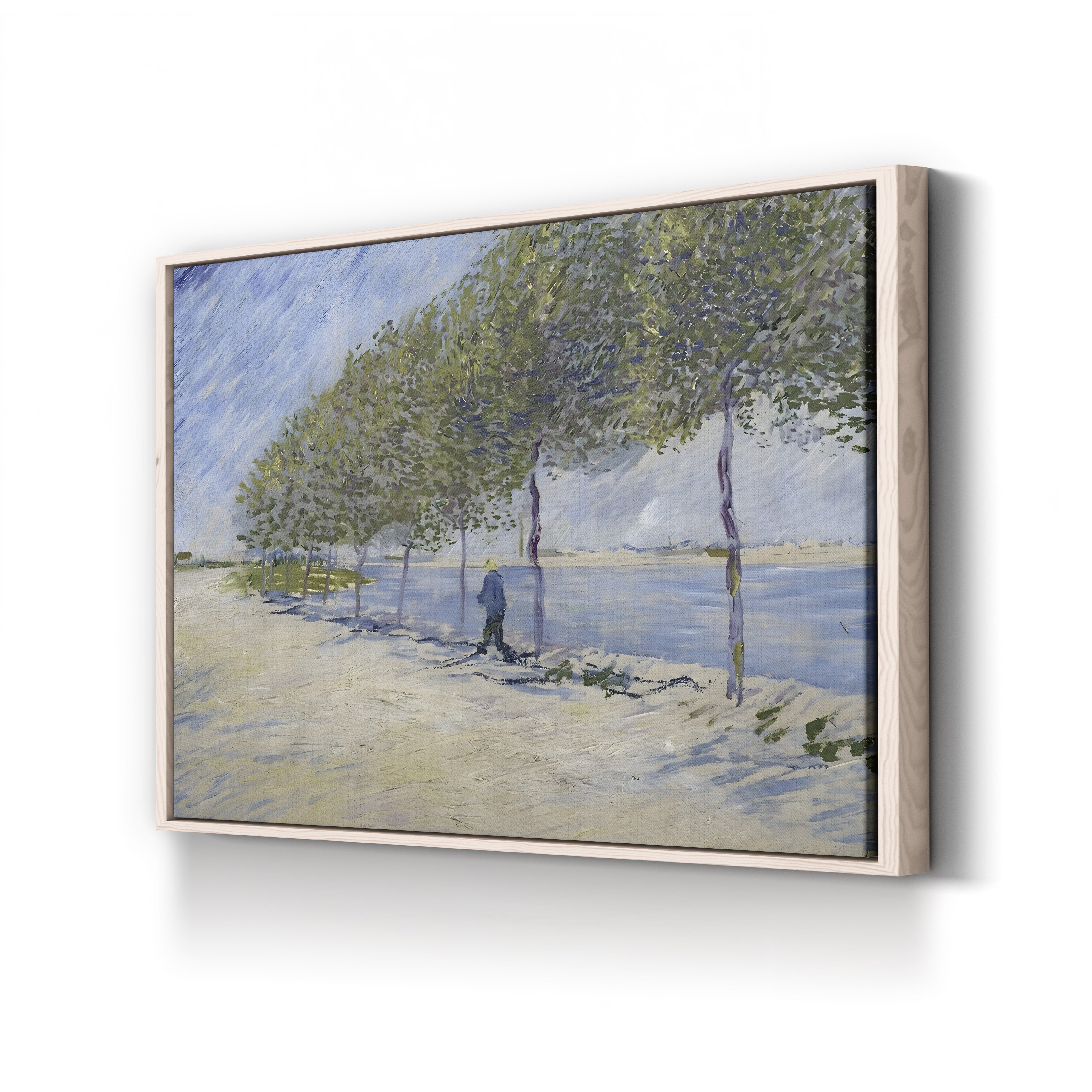 Les Quais de Seine, Paris, 1887 – Vincent van Gogh Wall Art | Post-Impressionist Cityscape Canvas Print