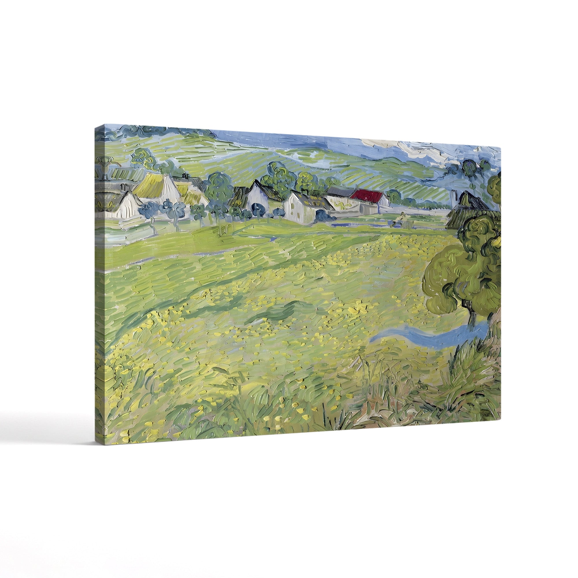 Les Vessenots at Auvers, 1890 – Vincent van Gogh Wall Art | Post-Impressionist Landscape Canvas Print