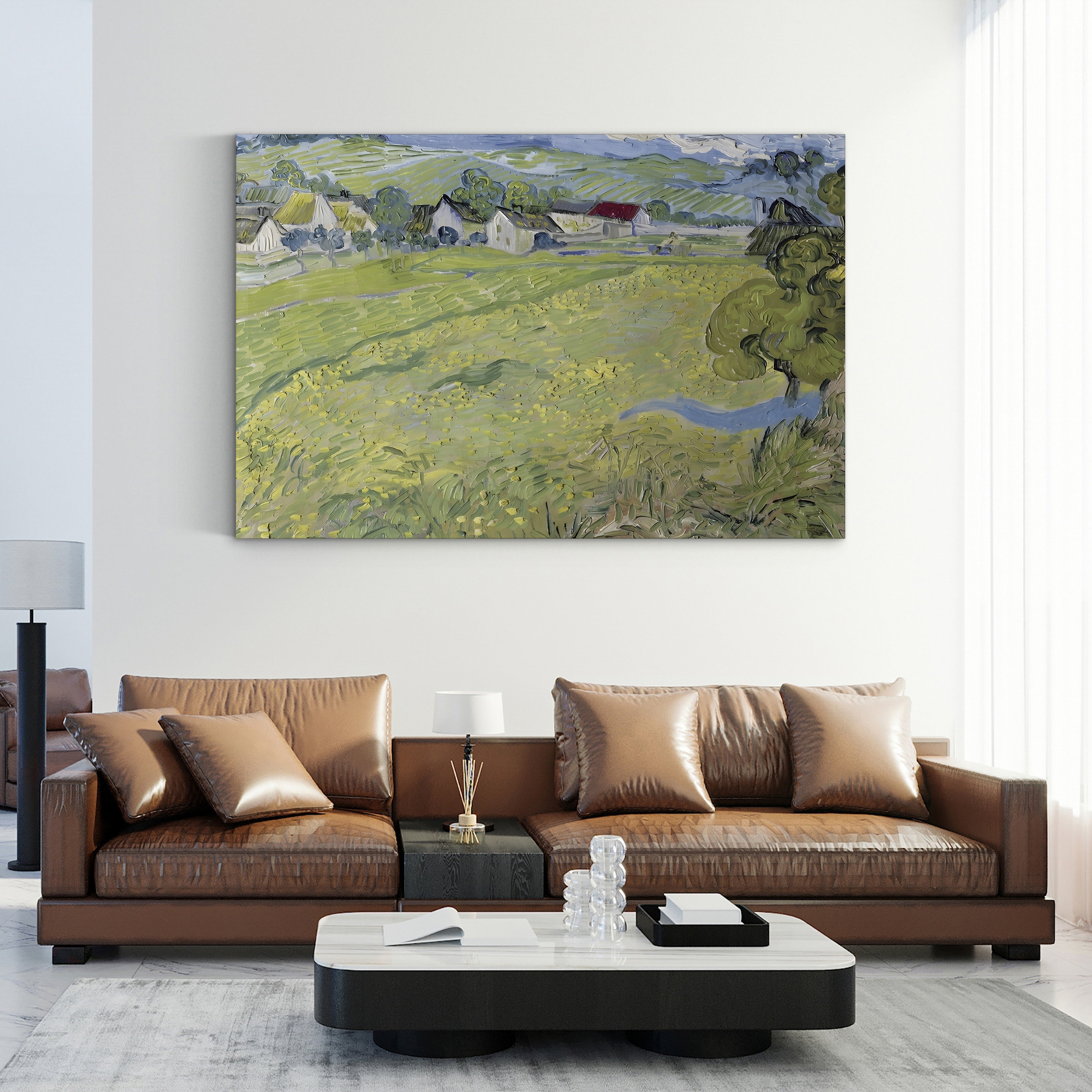 Les Vessenots at Auvers, 1890 – Vincent van Gogh Wall Art | Post-Impressionist Landscape Canvas Print