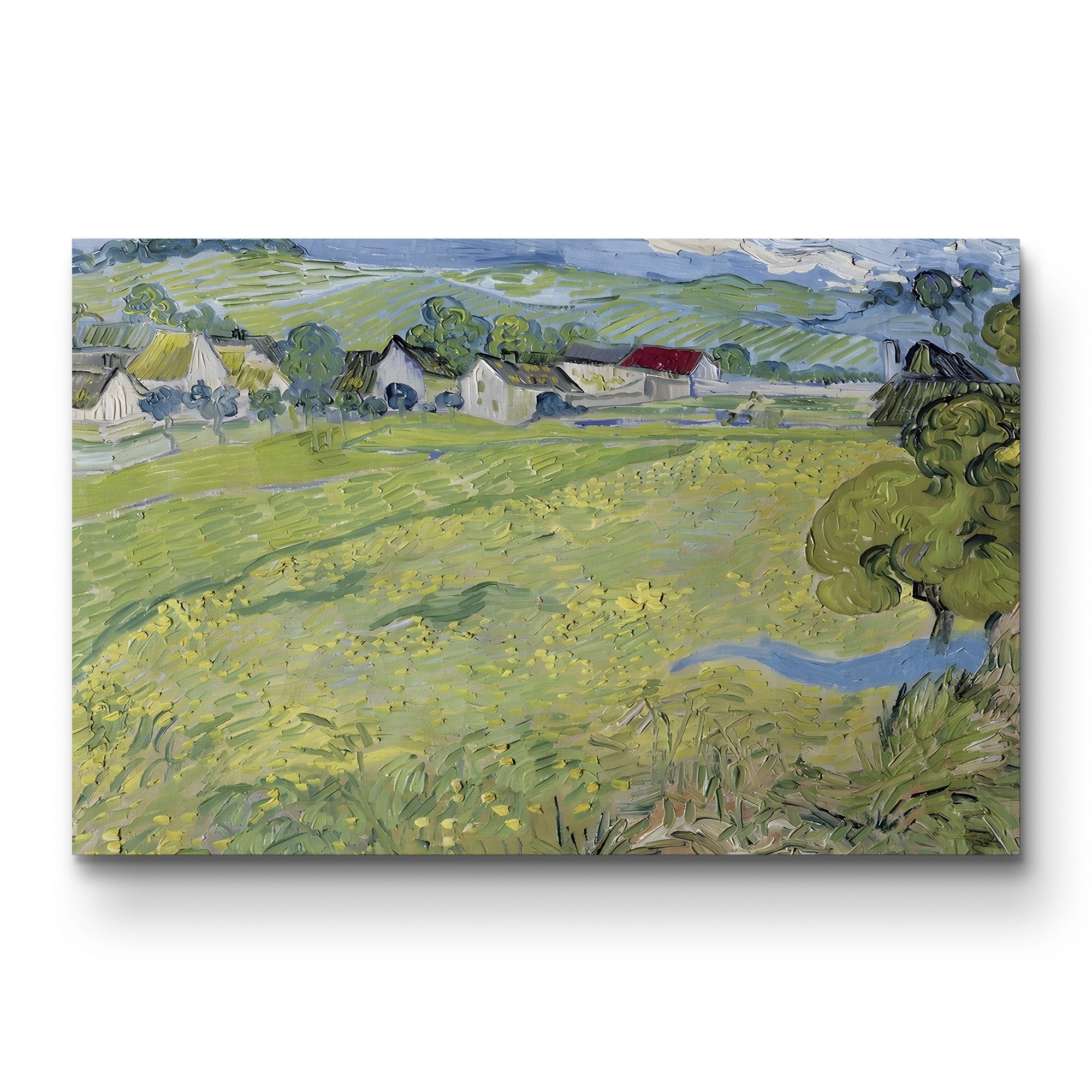 Les Vessenots at Auvers, 1890 – Vincent van Gogh Wall Art | Post-Impressionist Landscape Canvas Print