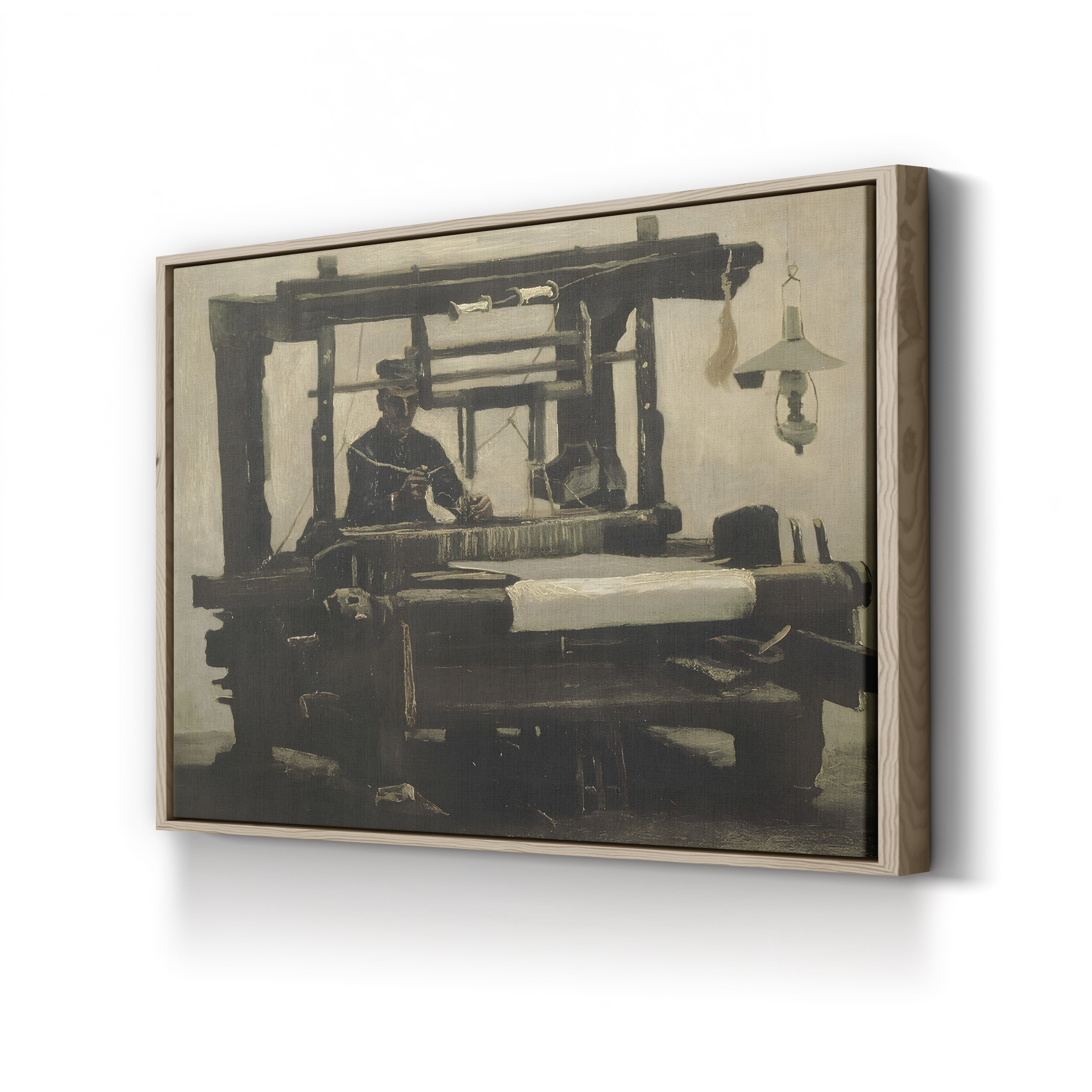 Loom with Weaver, 1884 – Vincent van Gogh Wall Art | Early Dutch Interior Canvas Print