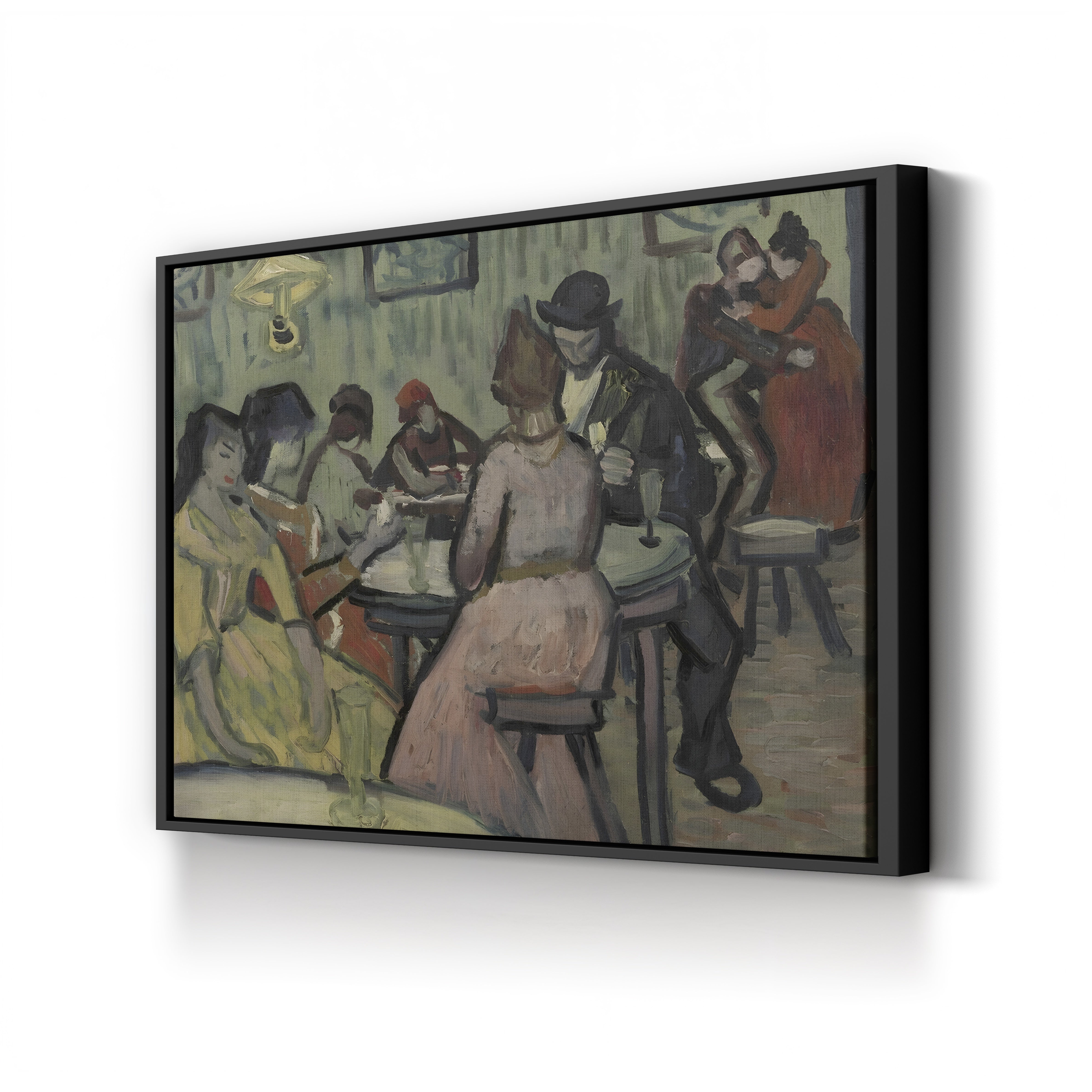 Interior Scene (Le Lupanar) – Vincent van Gogh Wall Art | Post-Impressionist Interior Canvas Print