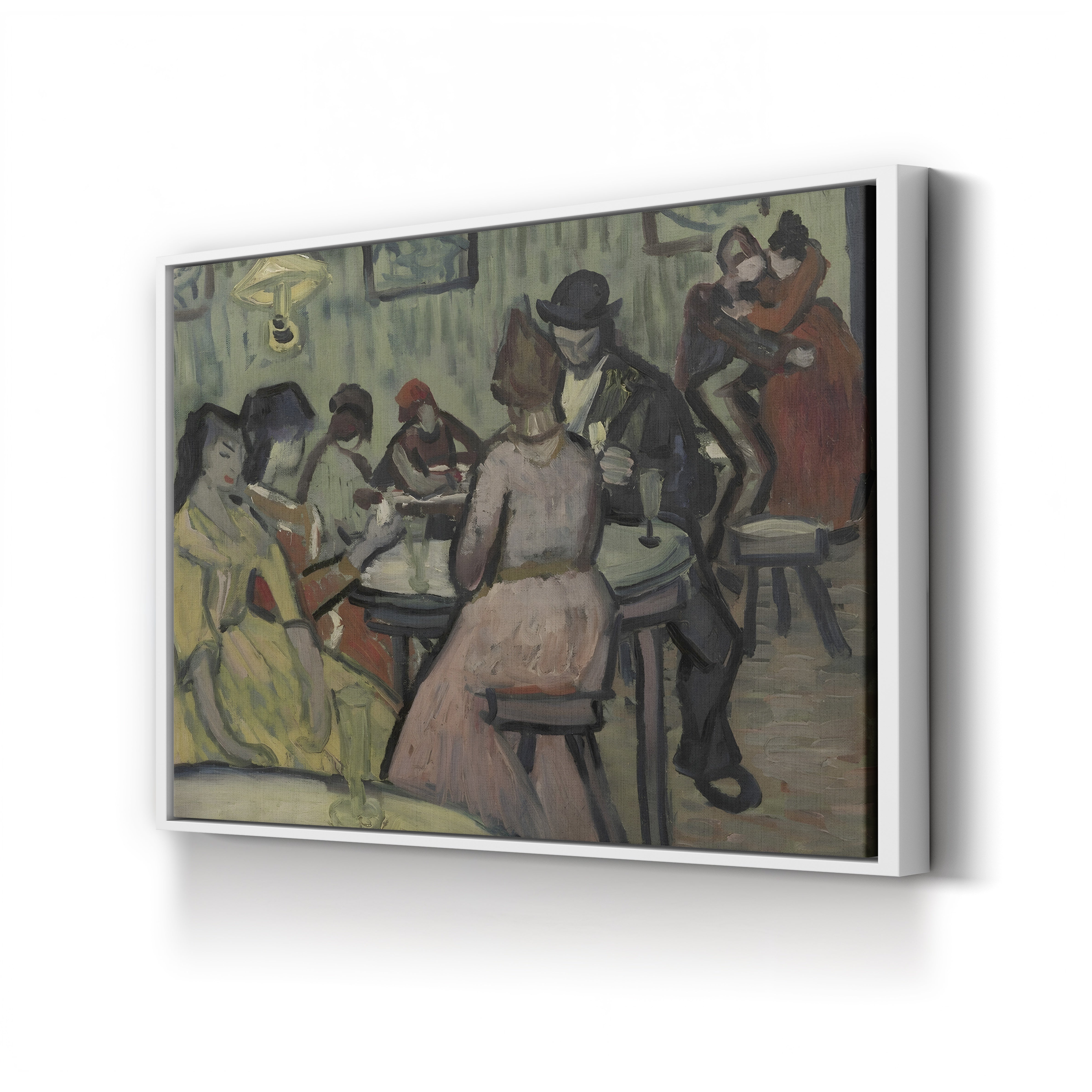 Interior Scene (Le Lupanar) – Vincent van Gogh Wall Art | Post-Impressionist Interior Canvas Print