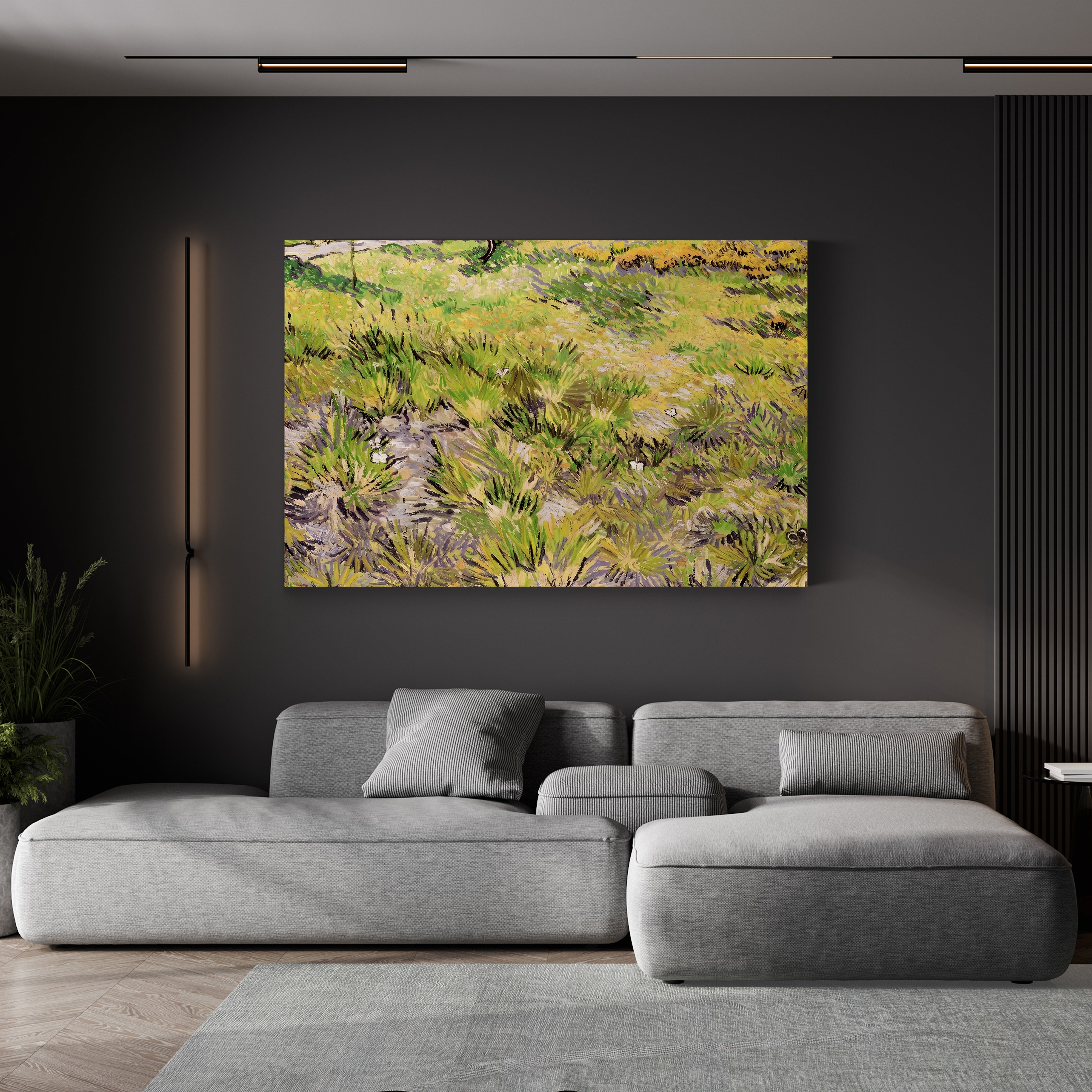 Meadow with Butterflies, 1890 – Vincent van Gogh Wall Art | Post-Impressionist Nature Canvas Print