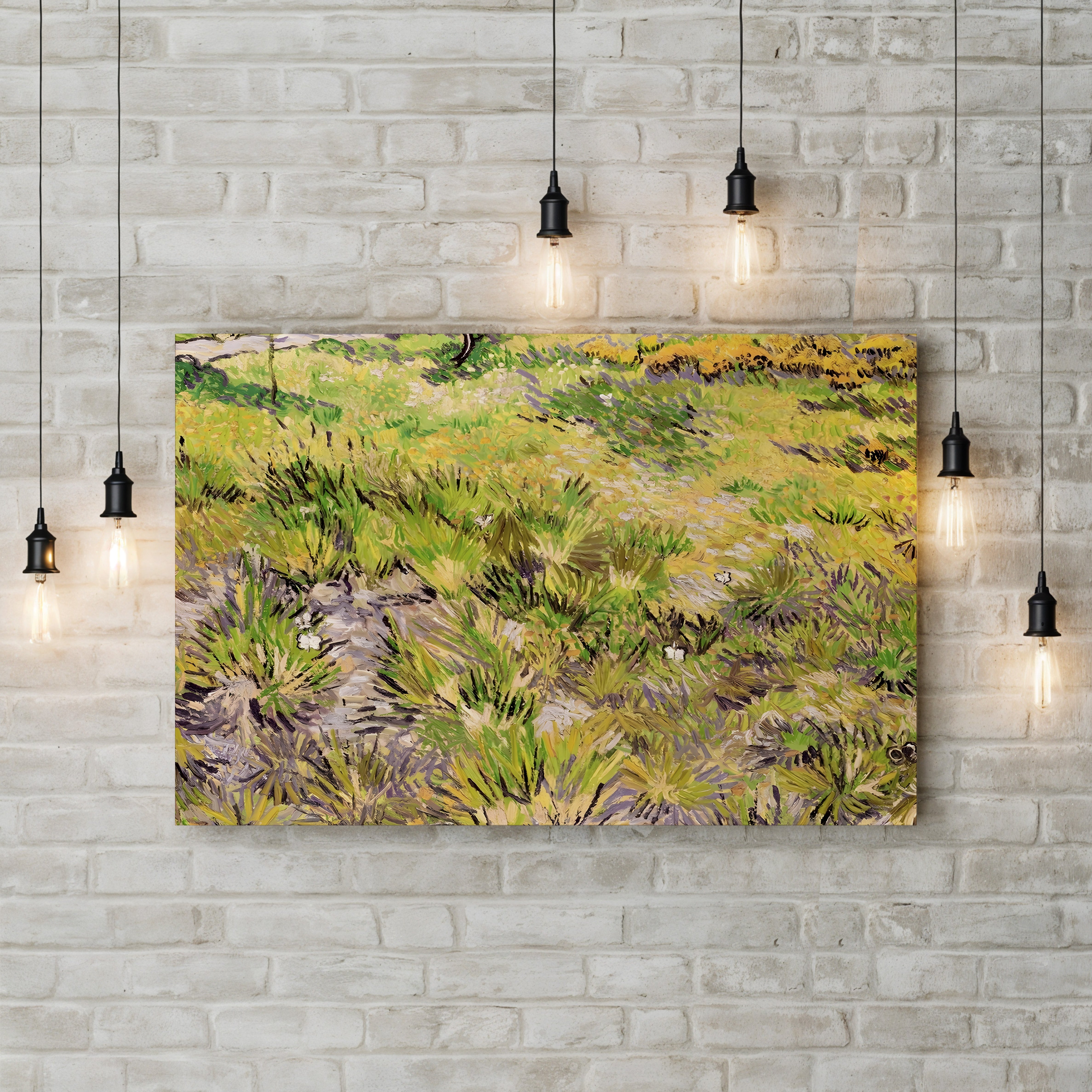 Meadow with Butterflies, 1890 – Vincent van Gogh Wall Art | Post-Impressionist Nature Canvas Print