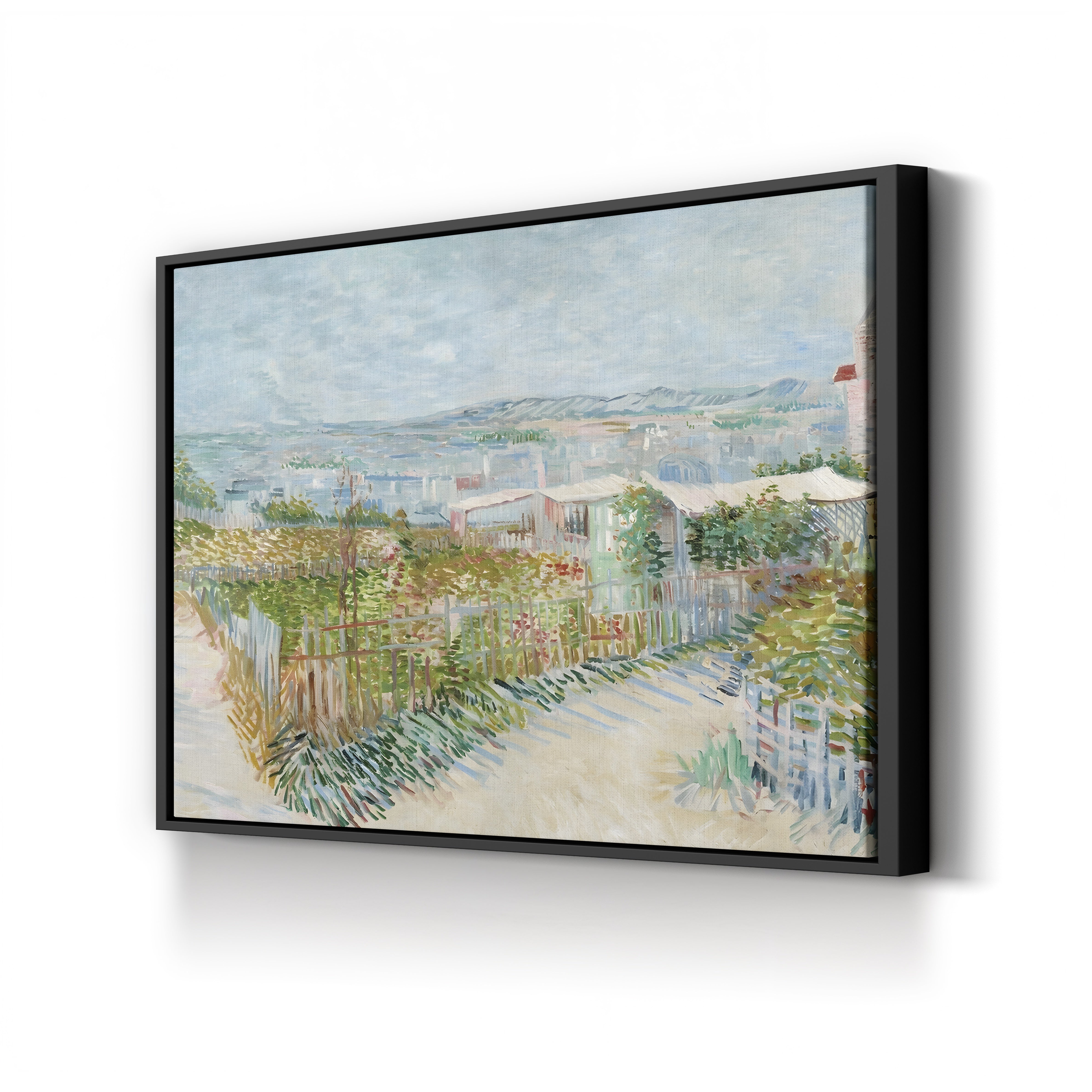 Montmartre Behind the Moulin de la Galette – Vincent van Gogh Wall Art | Post-Impressionist Paris Canvas Print