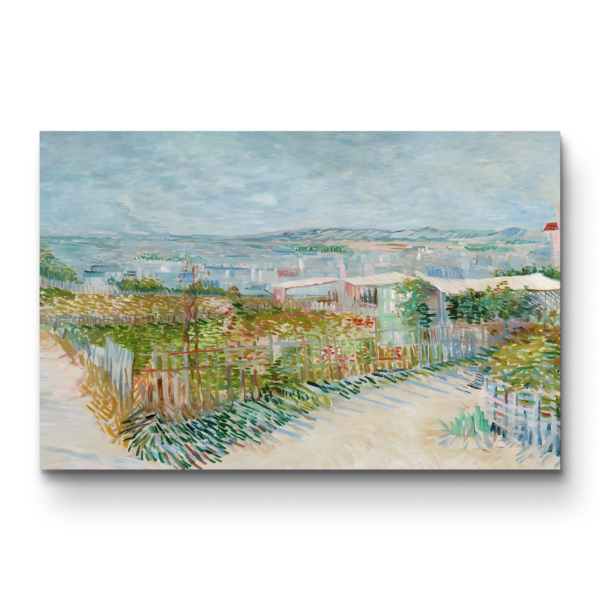 Montmartre Behind the Moulin de la Galette – Vincent van Gogh Wall Art | Post-Impressionist Paris Canvas Print