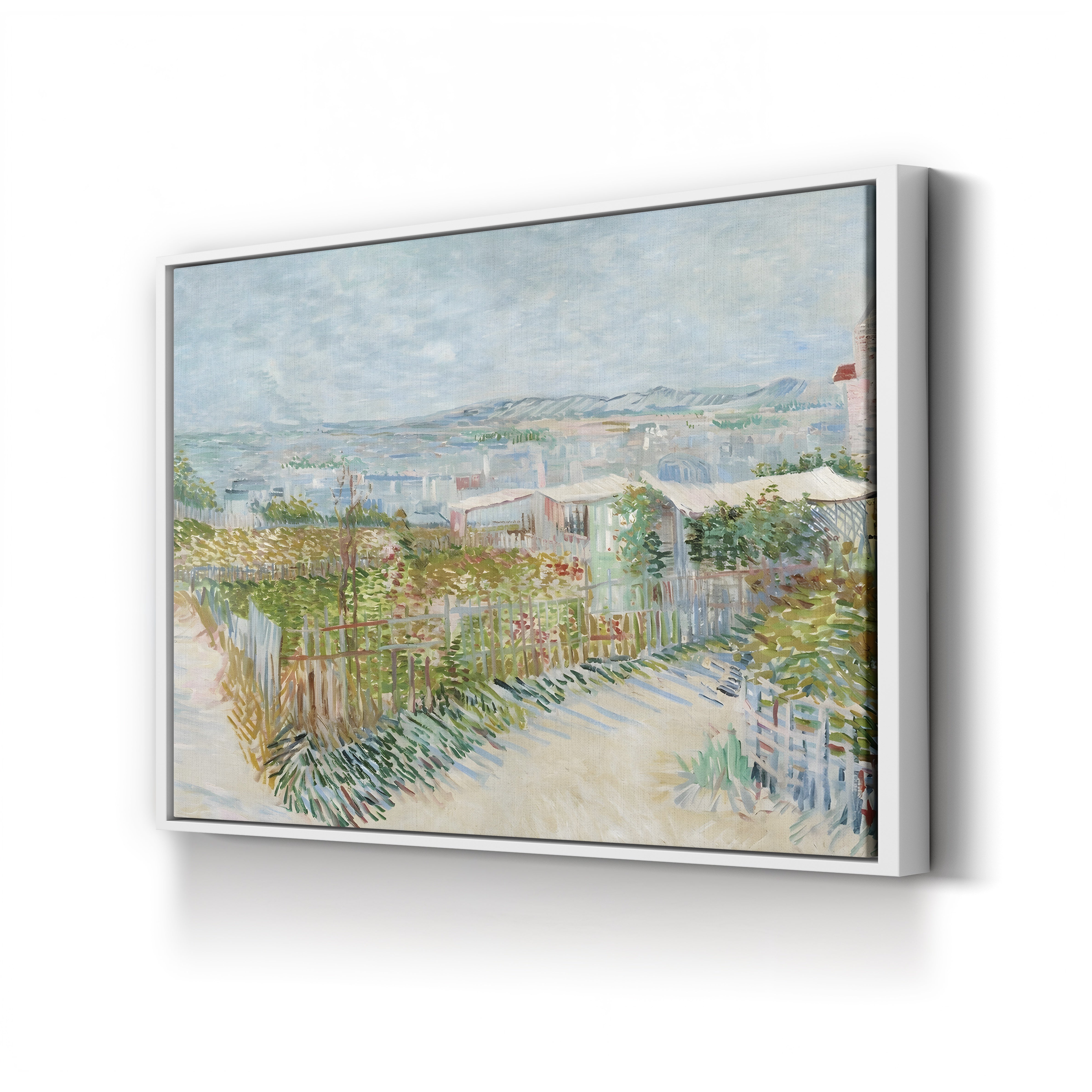 Montmartre Behind the Moulin de la Galette – Vincent van Gogh Wall Art | Post-Impressionist Paris Canvas Print