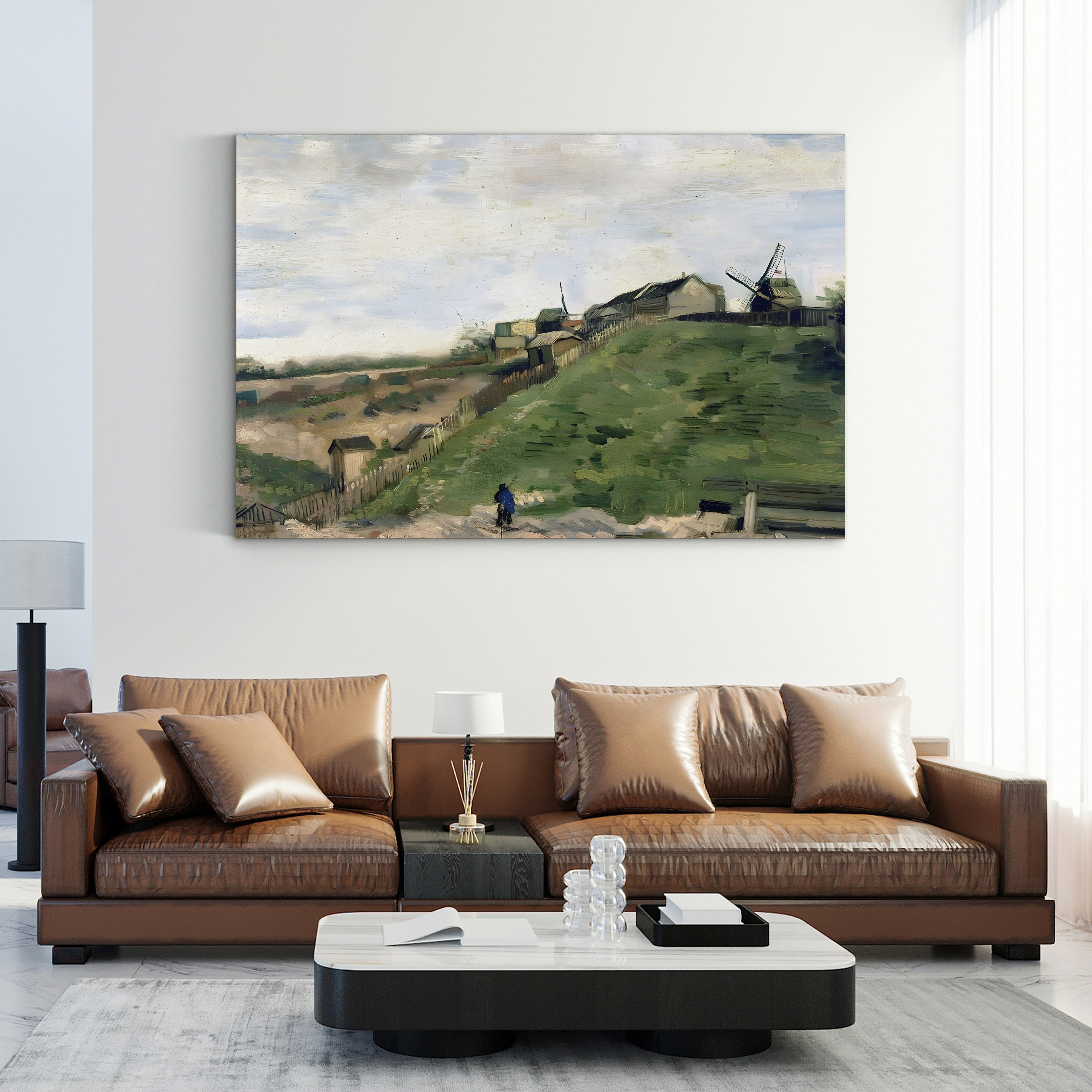Montmartre Hill with Stone Quarry – Vincent van Gogh Wall Art | Post-Impressionist Paris Canvas Print