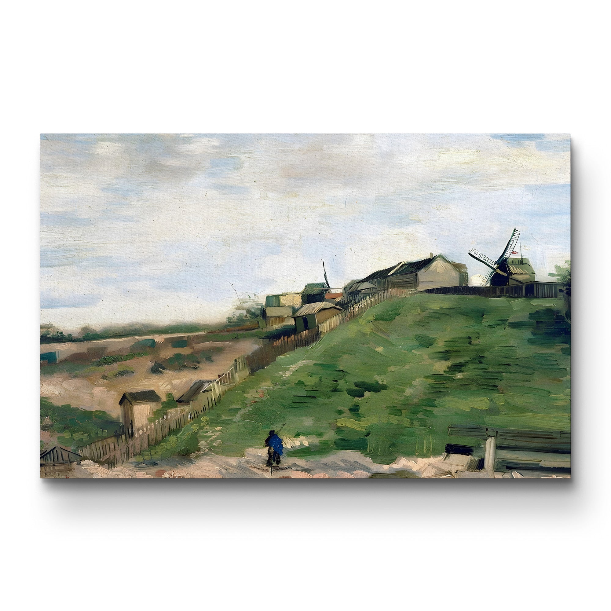 Montmartre Hill with Stone Quarry – Vincent van Gogh Wall Art | Post-Impressionist Paris Canvas Print