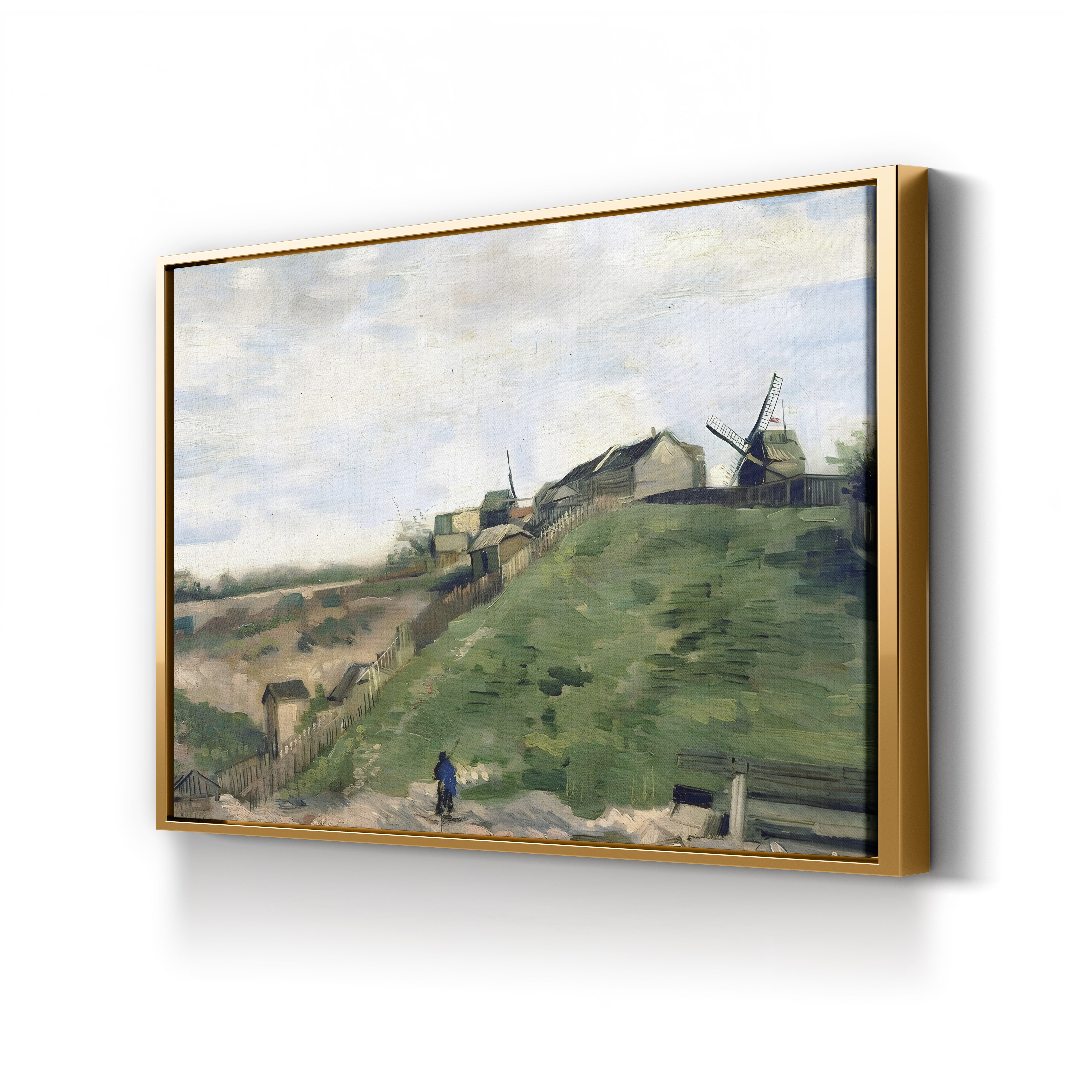 Montmartre Hill with Stone Quarry – Vincent van Gogh Wall Art | Post-Impressionist Paris Canvas Print