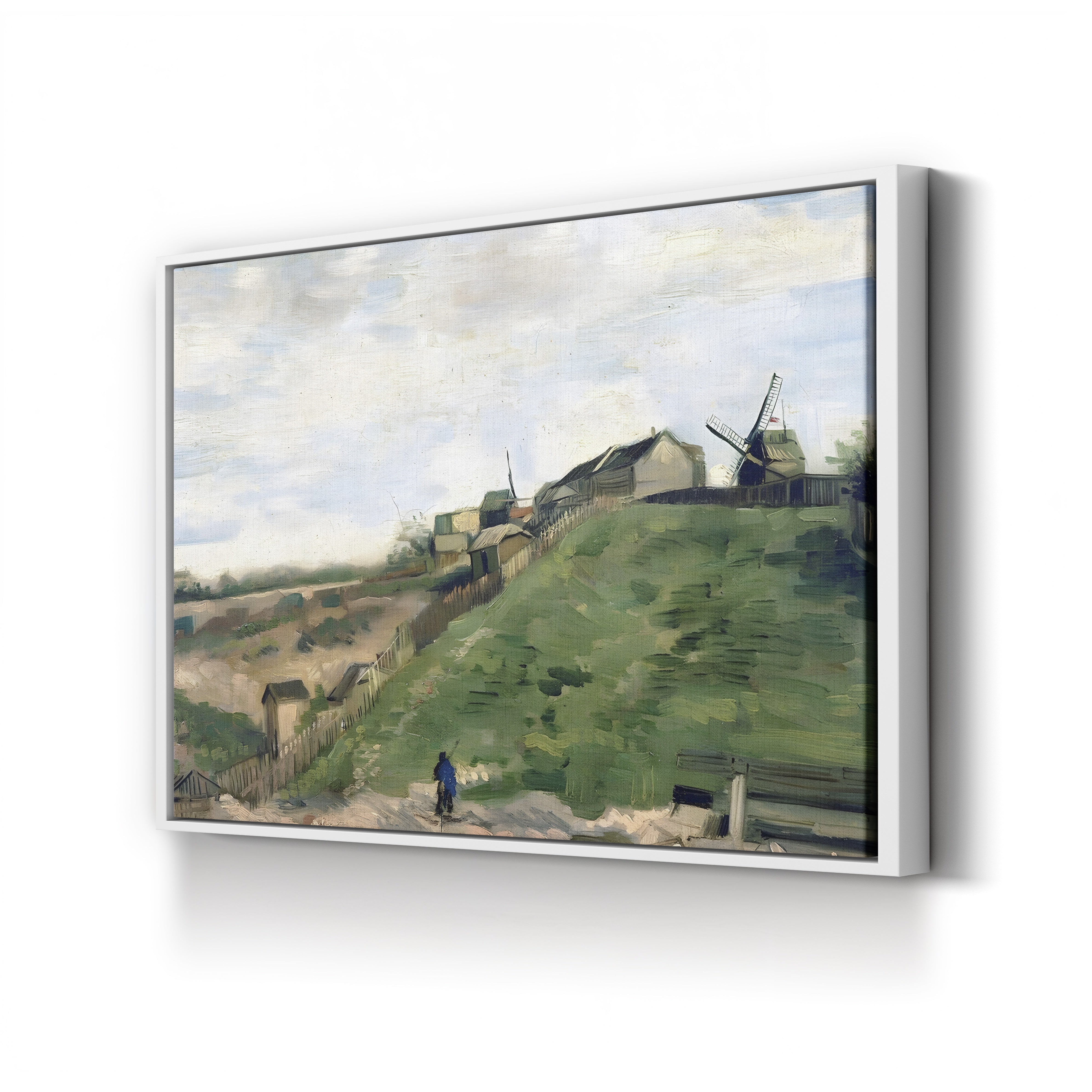 Montmartre Hill with Stone Quarry – Vincent van Gogh Wall Art | Post-Impressionist Paris Canvas Print