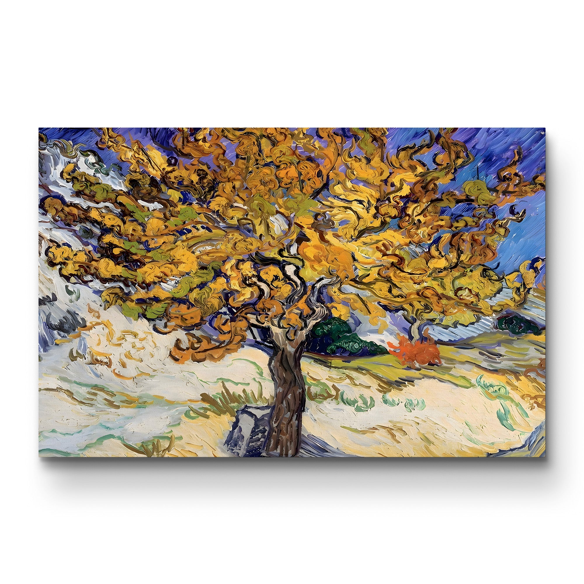 Mulberry Tree, 1889 – Vincent van Gogh Wall Art | Post-Impressionist Autumn Canvas Print