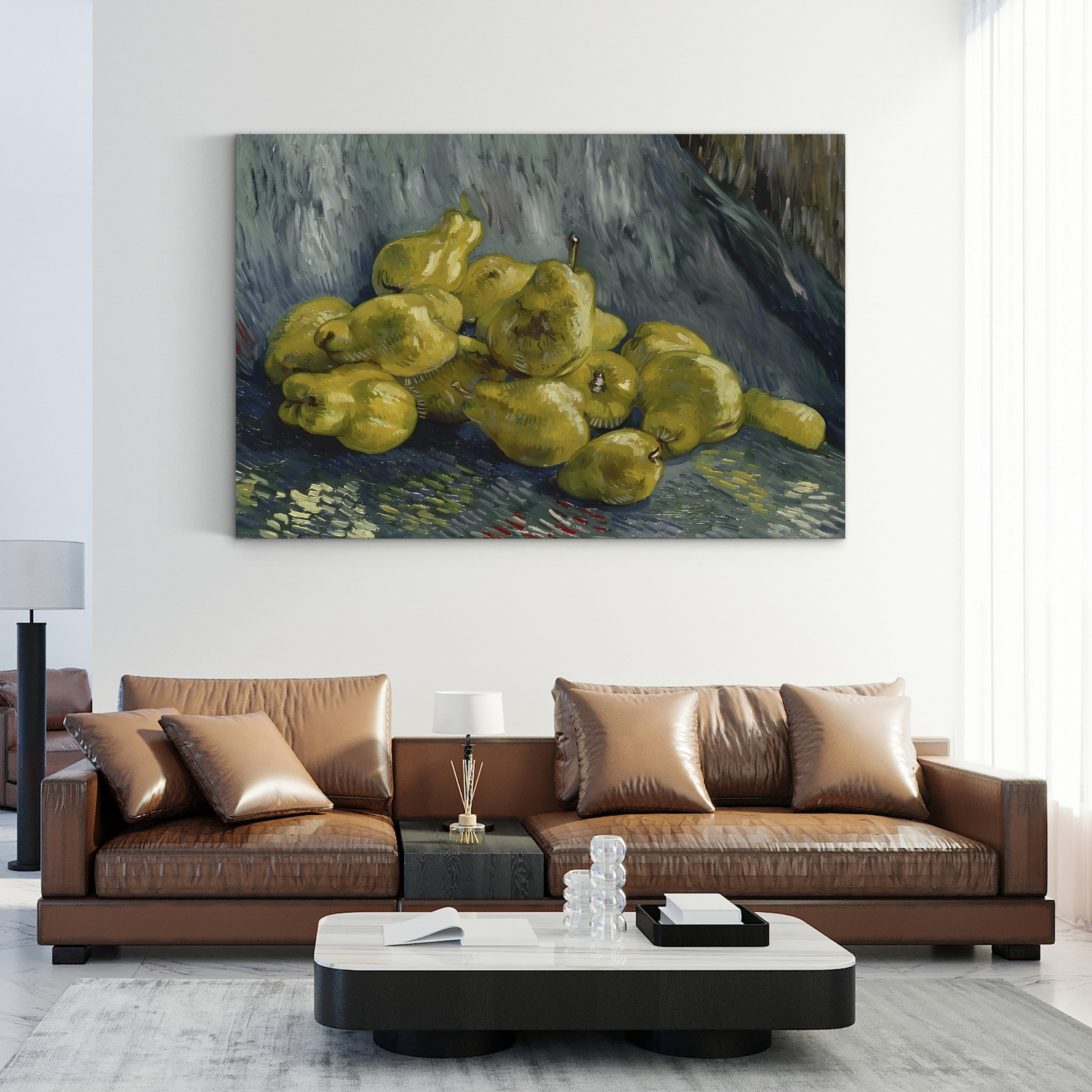 Nature Morte aux Coings (Still Life with Quinces), 1887–88 – Vincent van Gogh Wall Art | Post-Impressionist Still Life Canvas Print