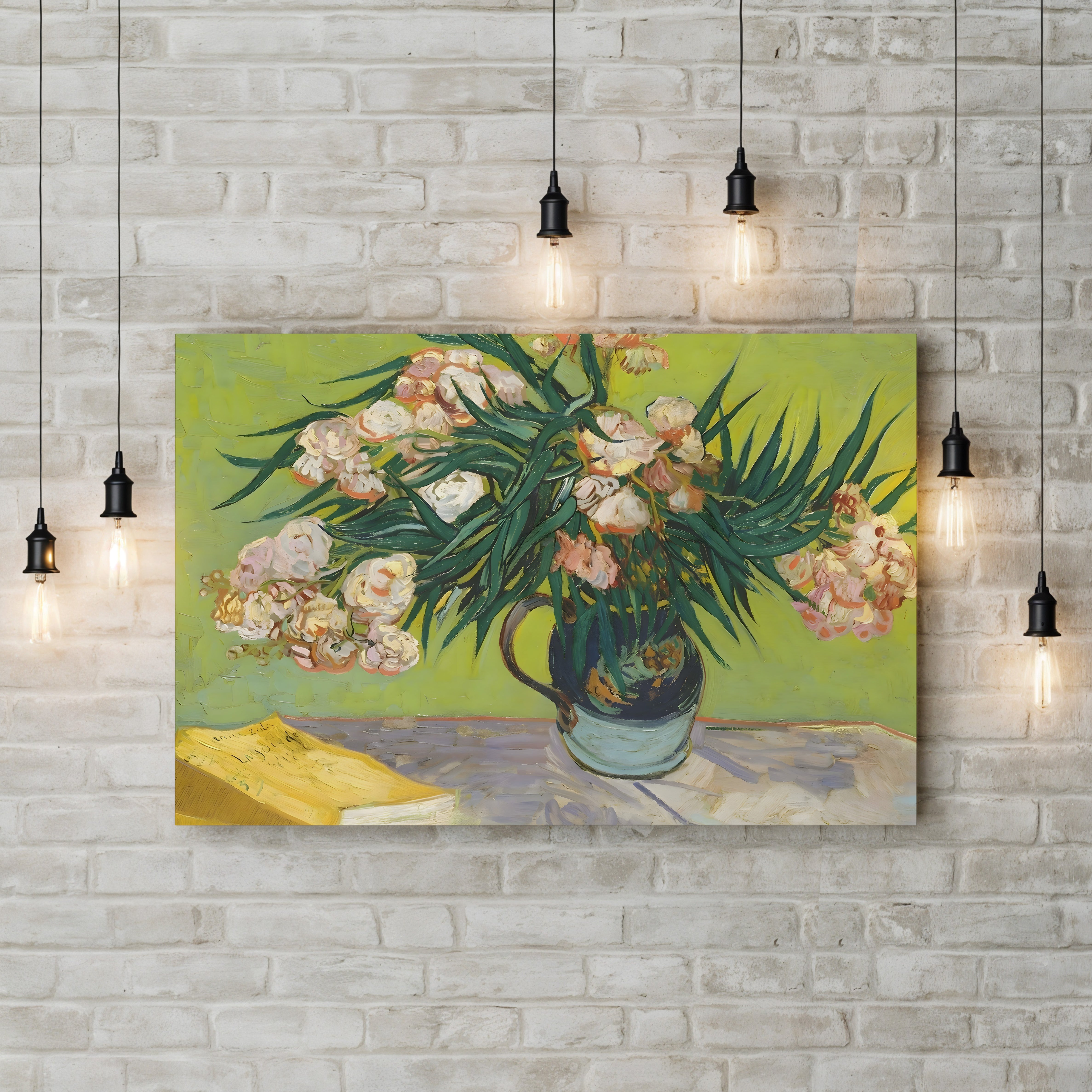 Oleander – Vincent van Gogh Wall Art | Post-Impressionist Floral Canvas Print