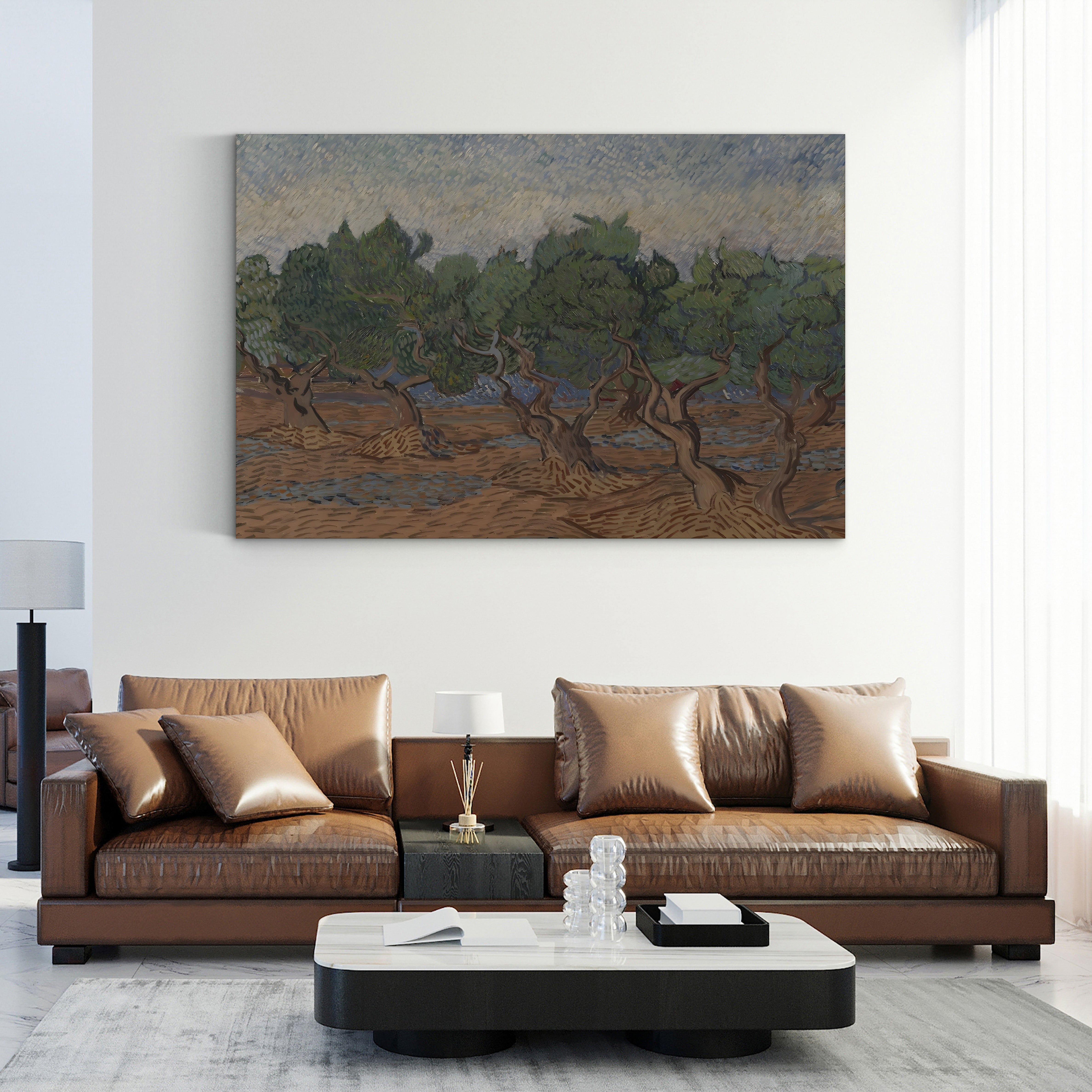 The Olive Grove, 1889 – Vincent van Gogh Wall Art | Post-Impressionist Saint-Rémy Landscape Canvas Print