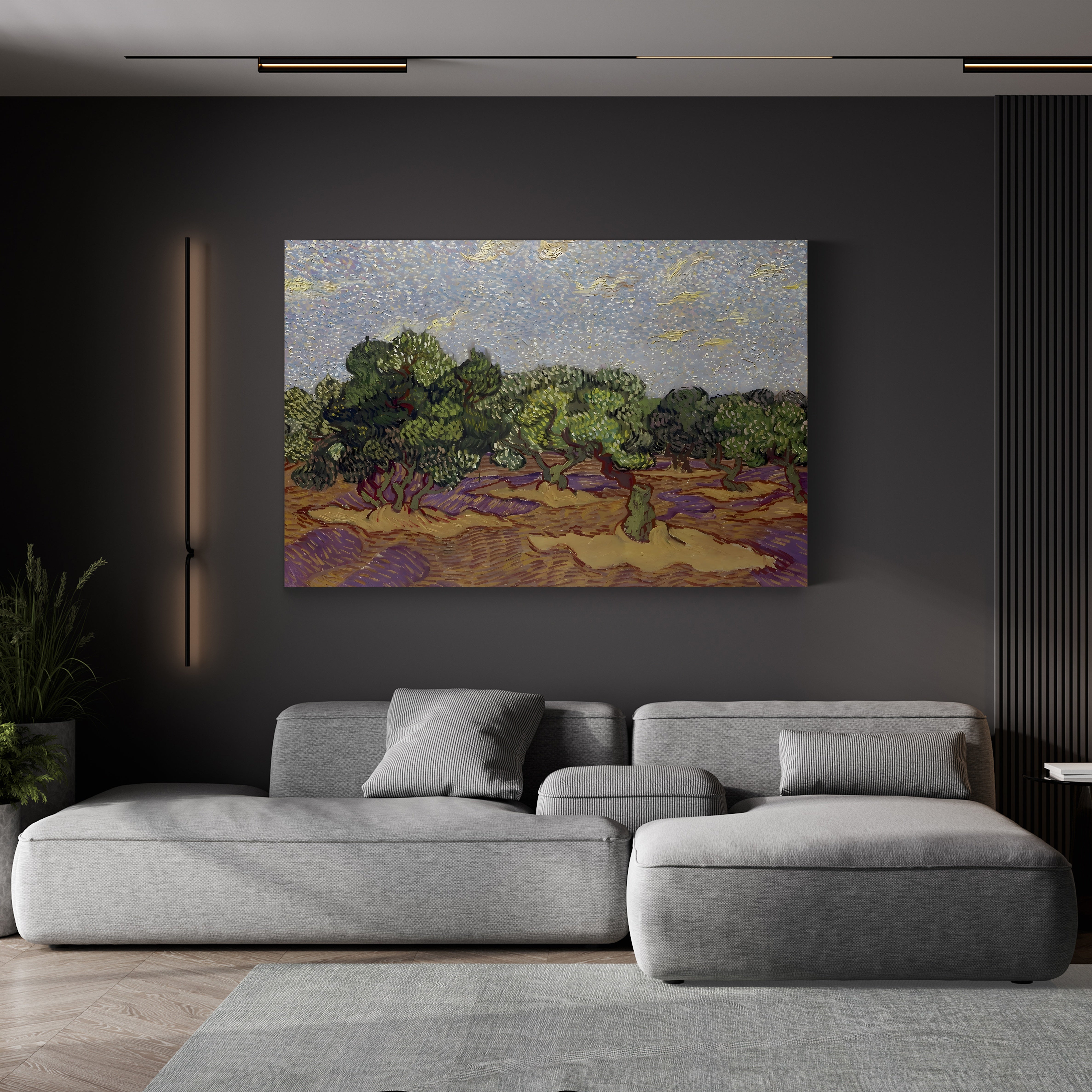 Olive Trees – Vincent van Gogh Wall Art | Post-Impressionist Provençal Canvas Print