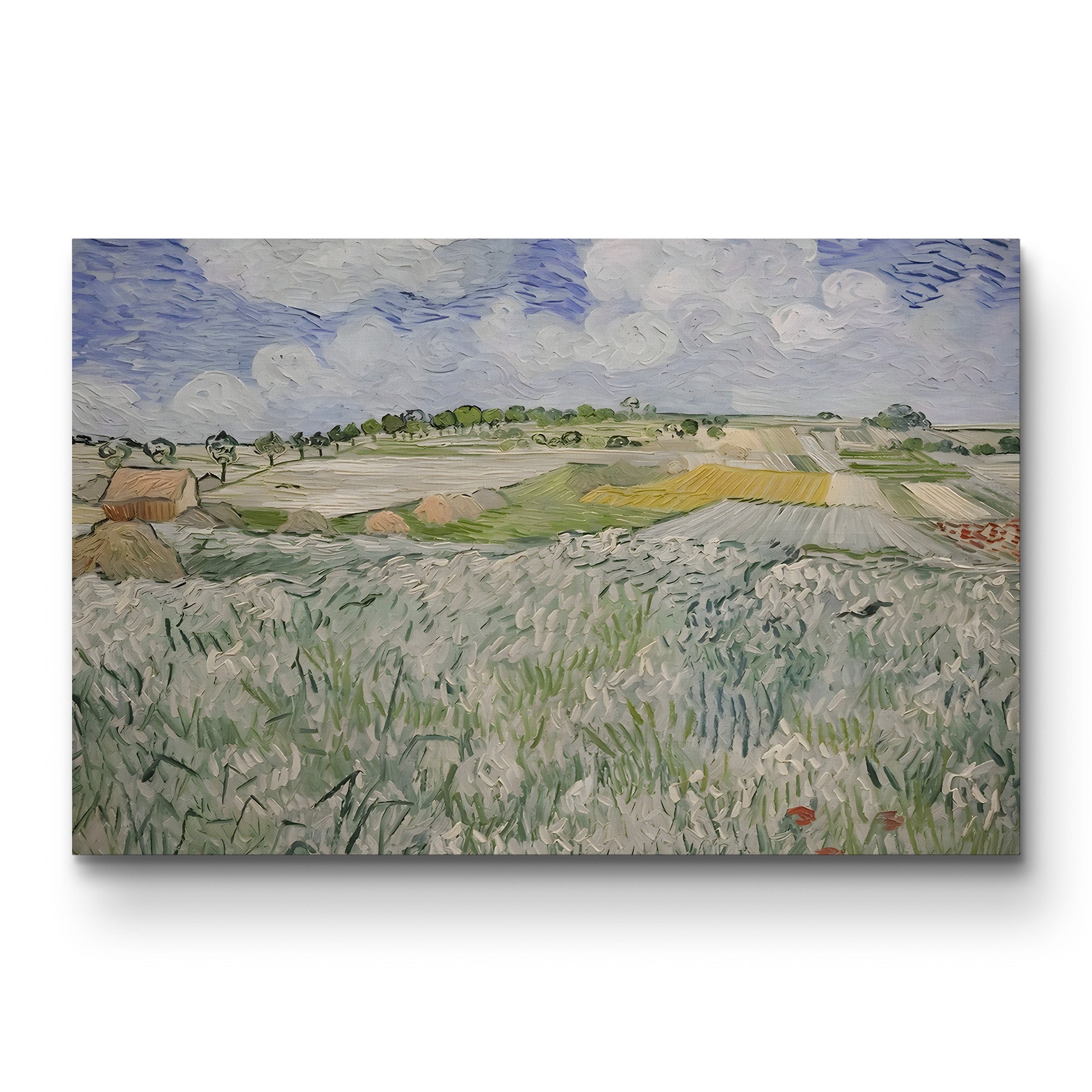 Plain Near Auvers, 1890 – Vincent van Gogh Wall Art | Post-Impressionist Landscape Canvas Print