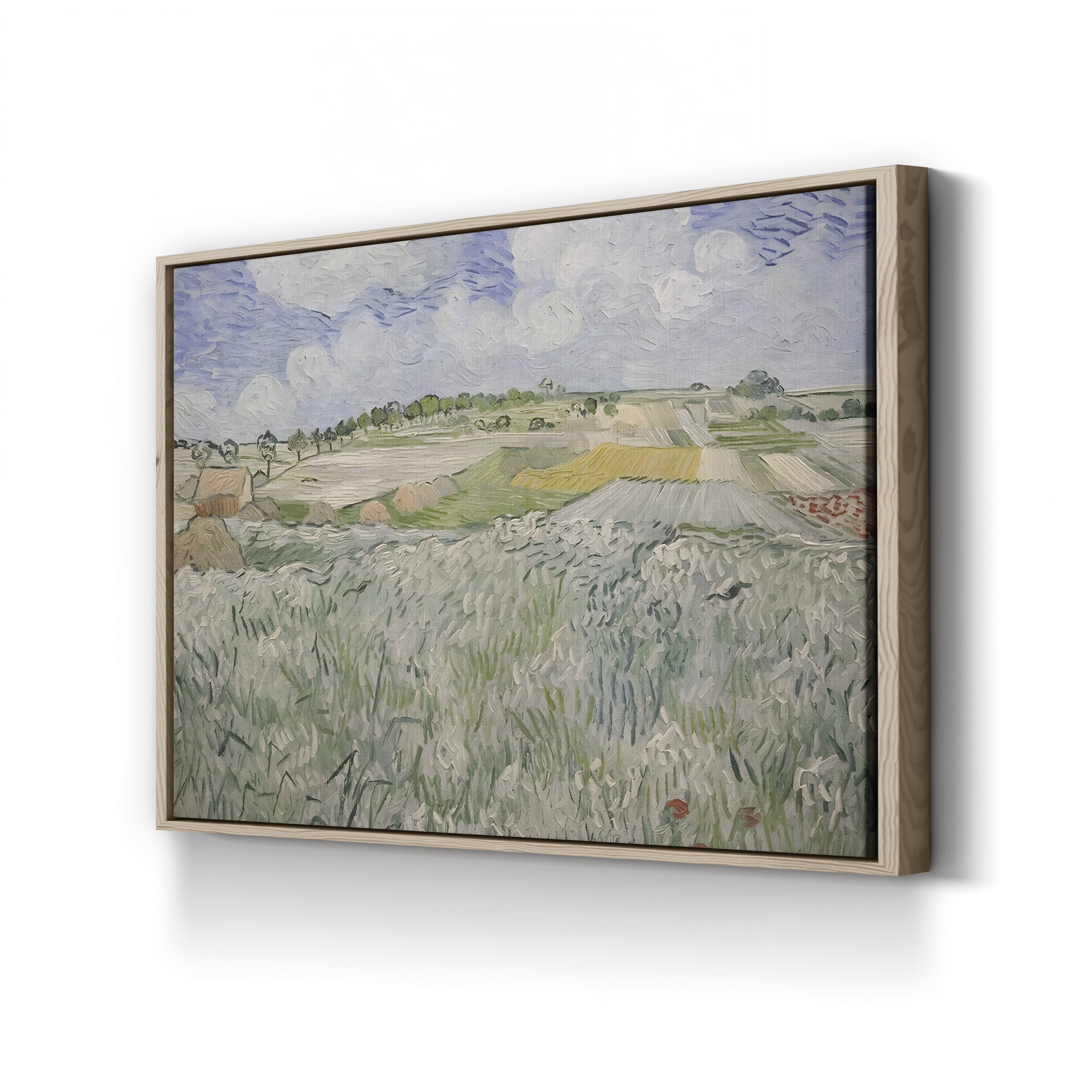 Plain Near Auvers, 1890 – Vincent van Gogh Wall Art | Post-Impressionist Landscape Canvas Print