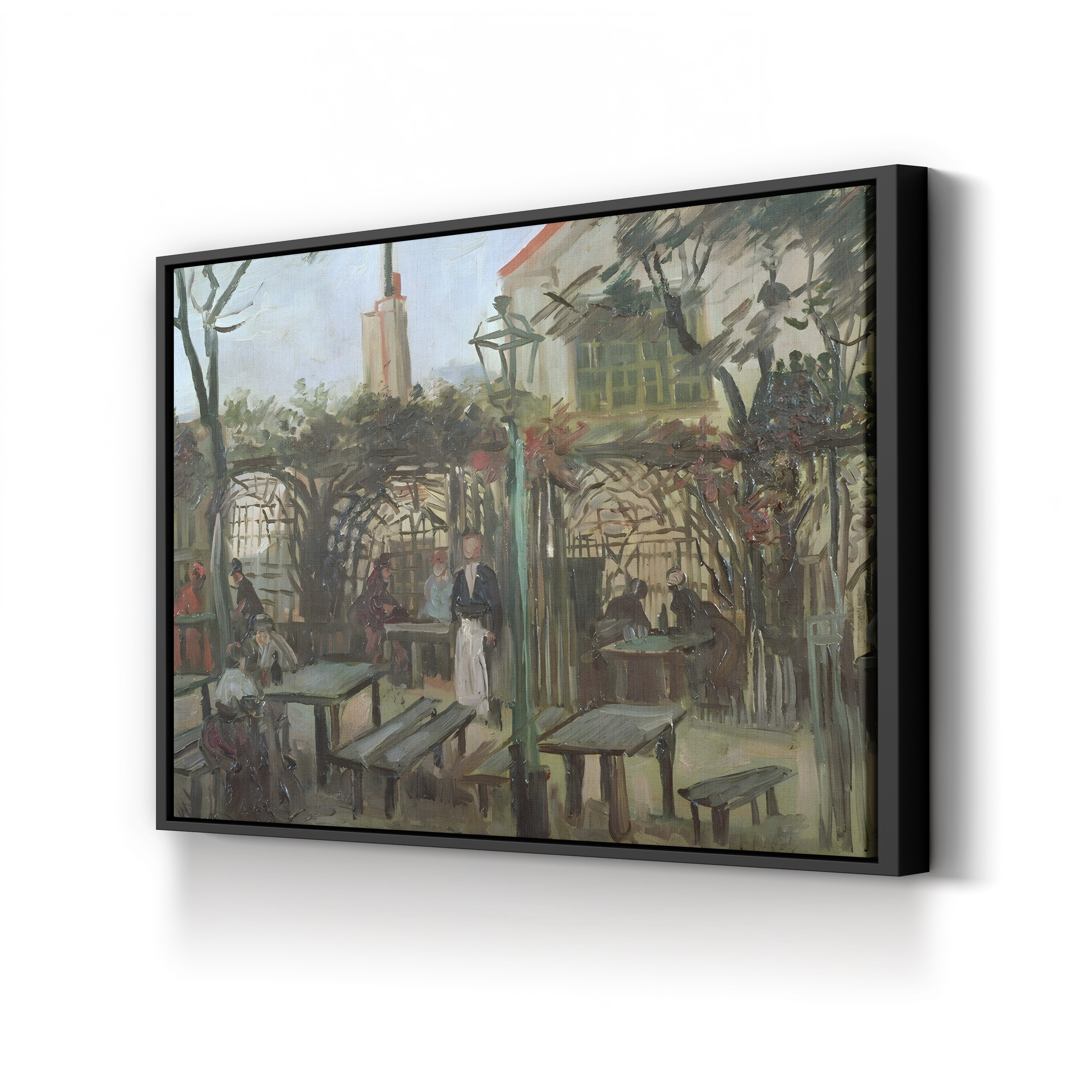 Pleasure Gardens at Montmartre, 1886 – Vincent van Gogh Wall Art | Parisian Landscape Canvas Print