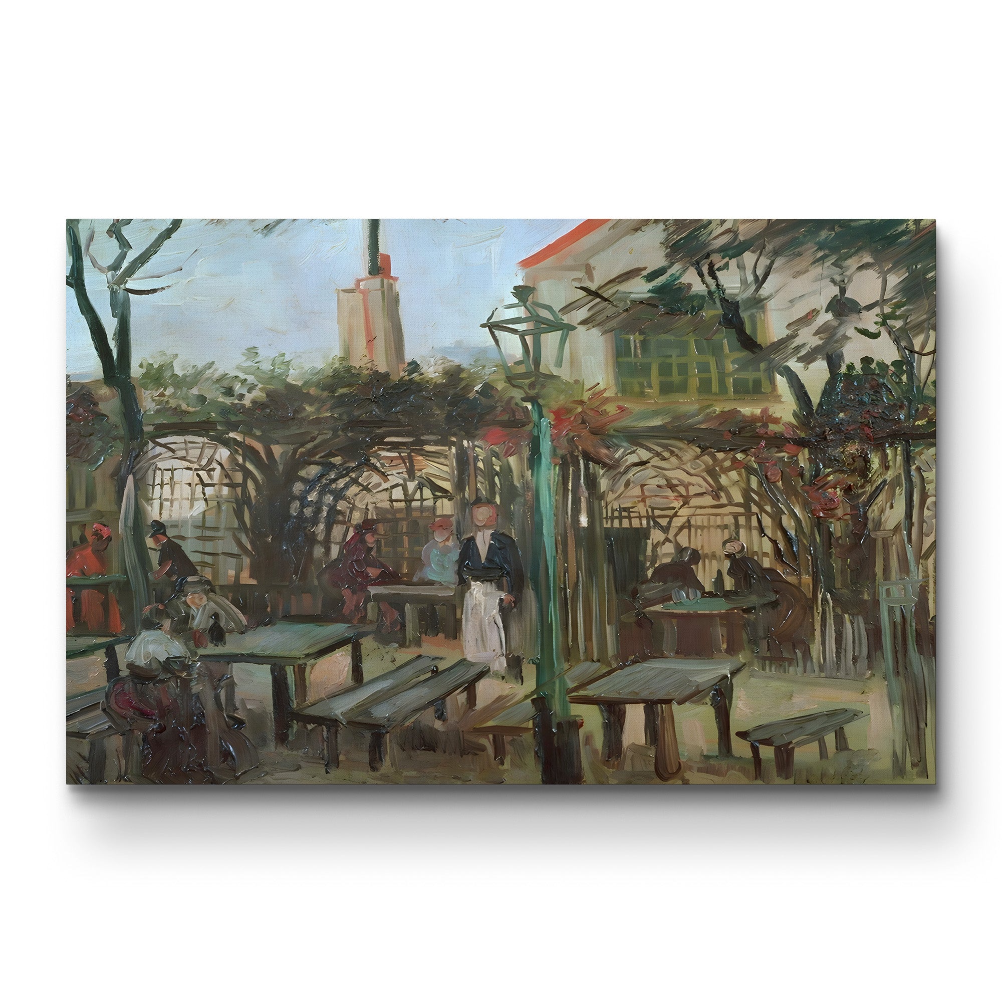 Pleasure Gardens at Montmartre, 1886 – Vincent van Gogh Wall Art | Parisian Landscape Canvas Print