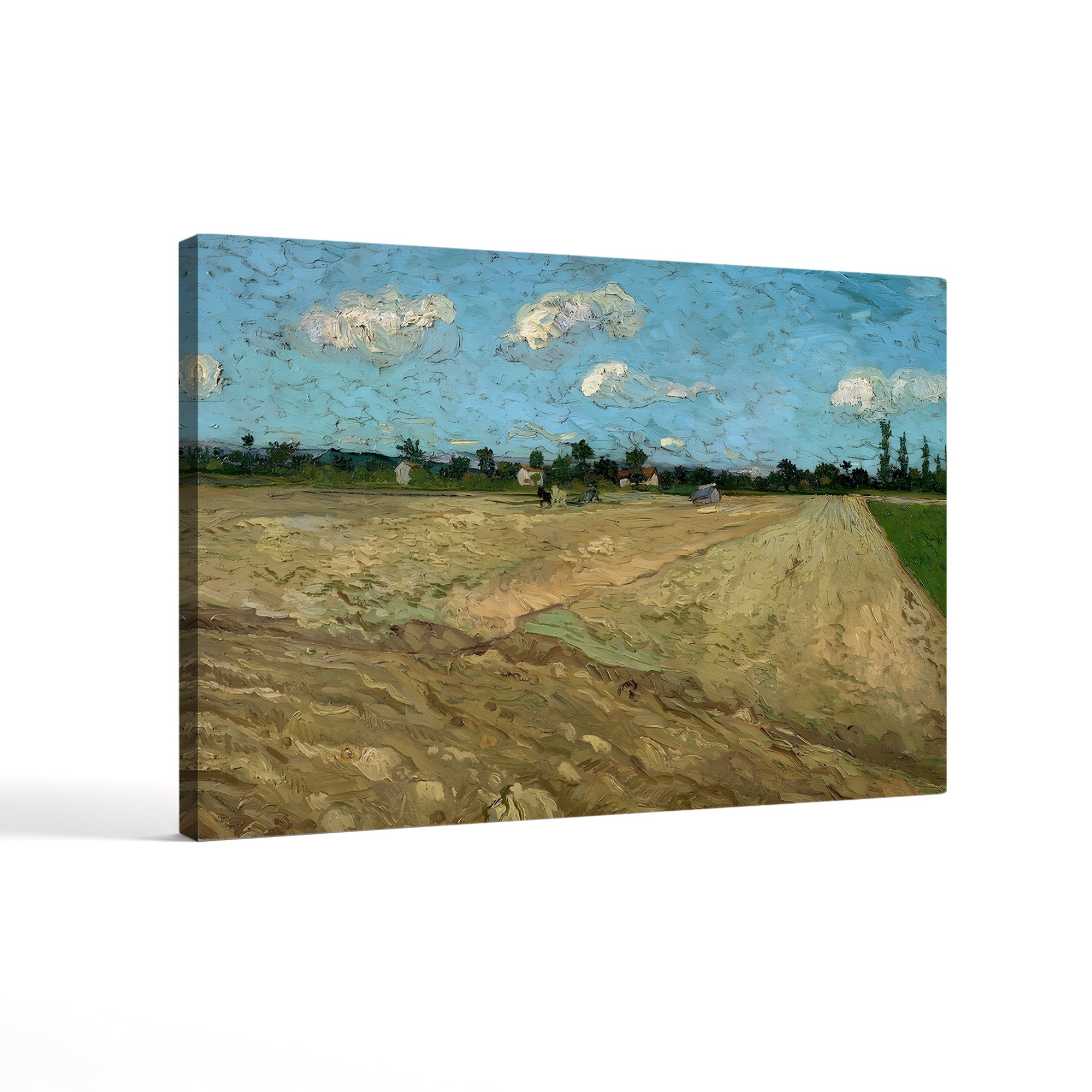 Plowed Fields at Arles, 1888 – Vincent van Gogh Wall Art | Provençal Landscape Canvas Print