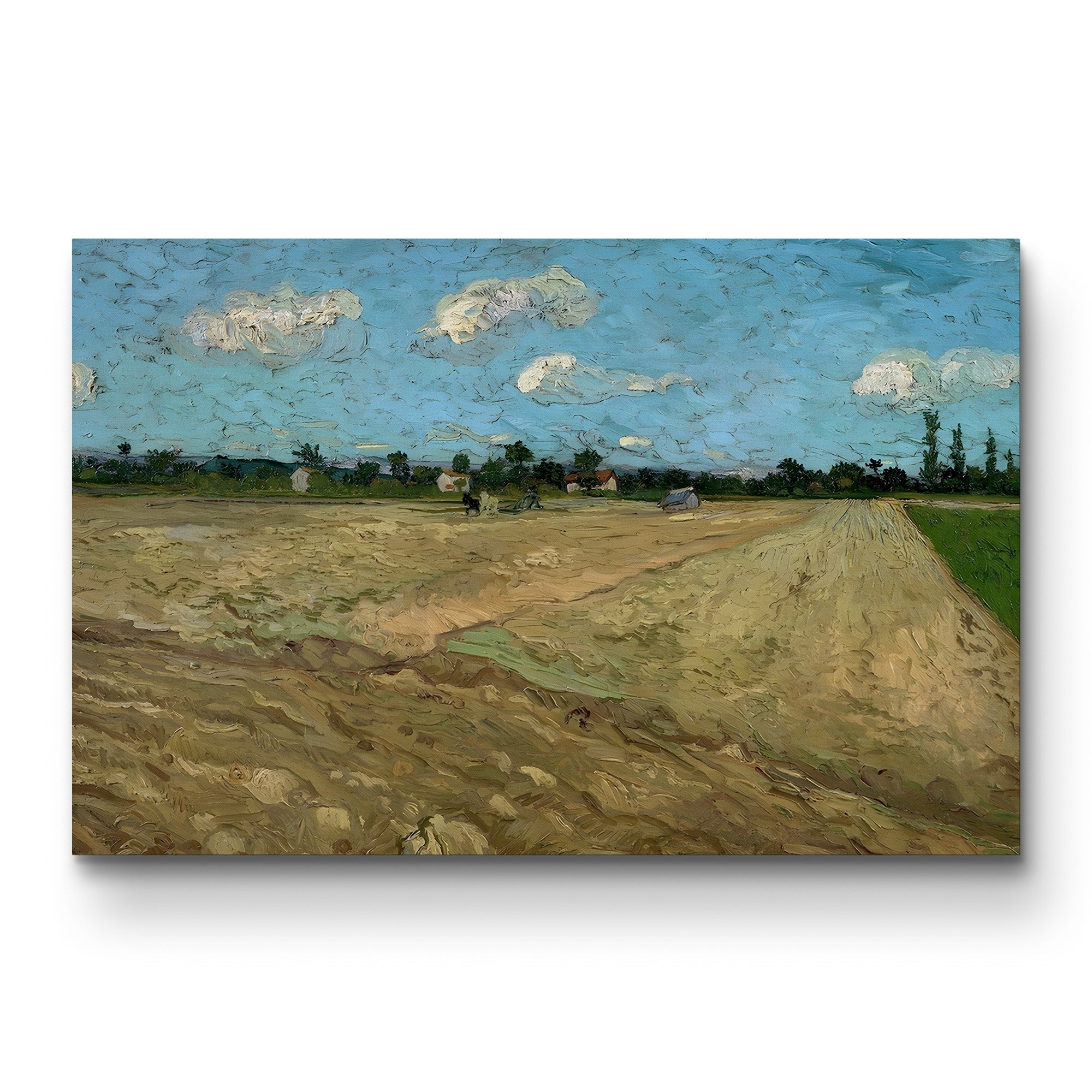 Plowed Fields at Arles, 1888 – Vincent van Gogh Wall Art | Provençal Landscape Canvas Print