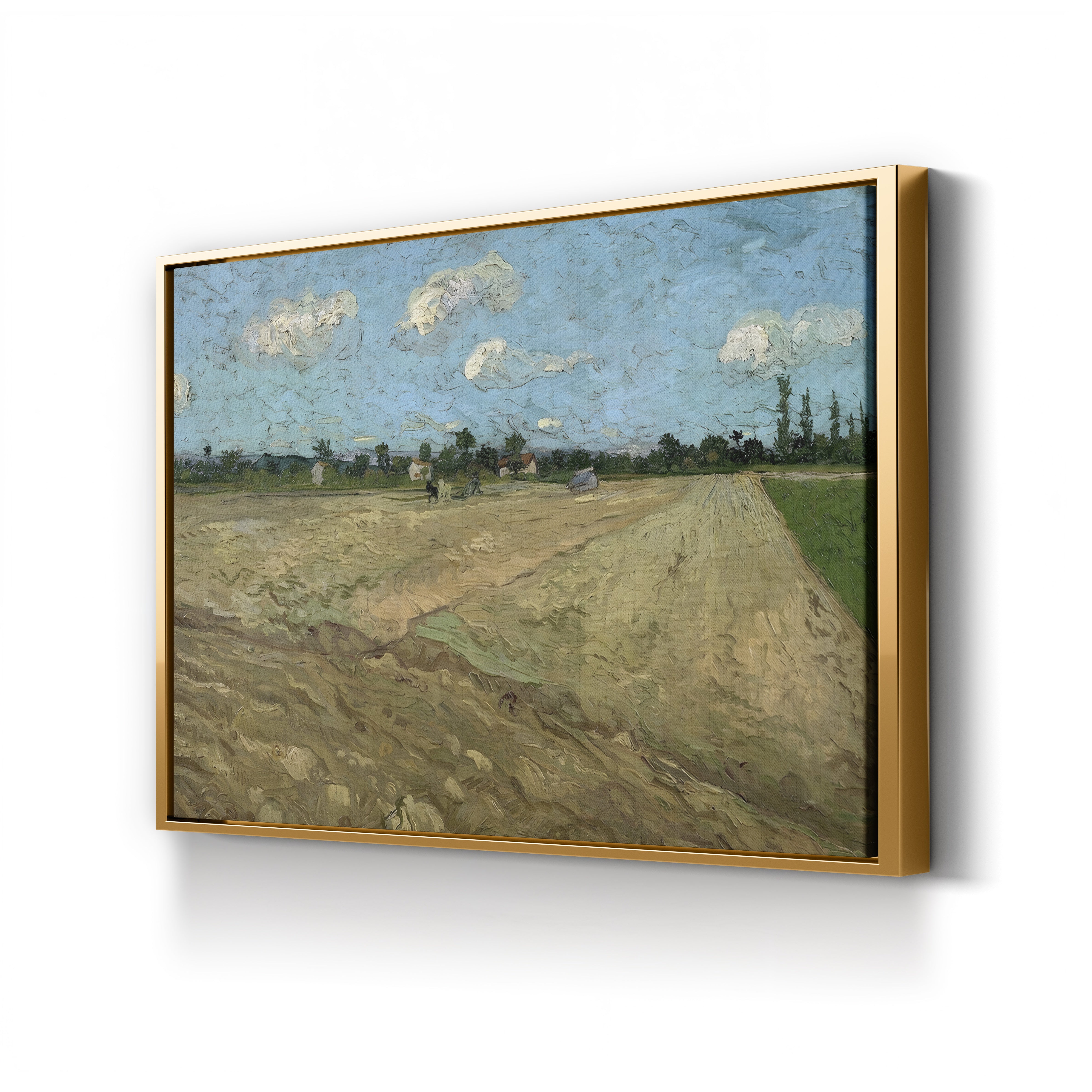 Plowed Fields at Arles, 1888 – Vincent van Gogh Wall Art | Provençal Landscape Canvas Print