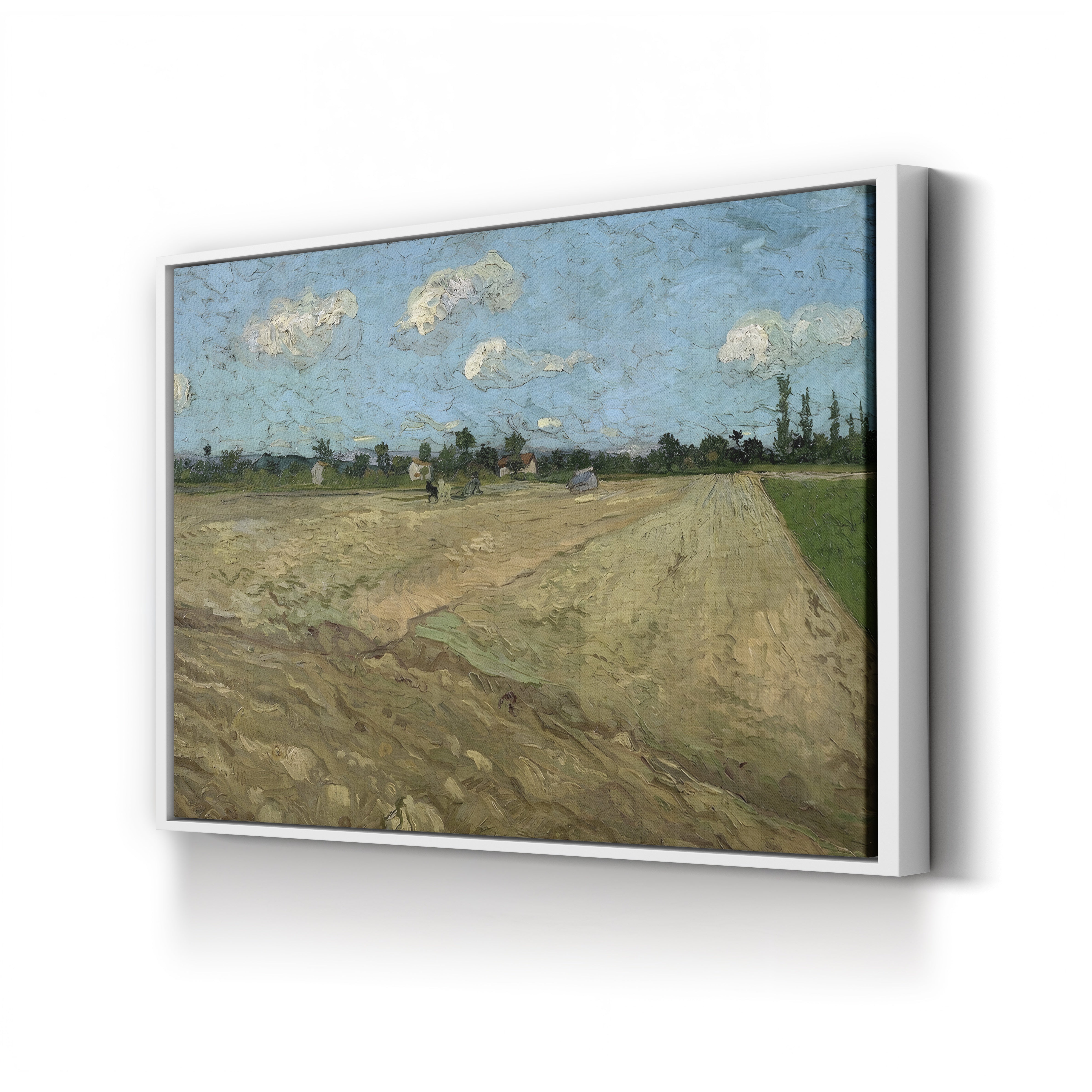 Plowed Fields at Arles, 1888 – Vincent van Gogh Wall Art | Provençal Landscape Canvas Print