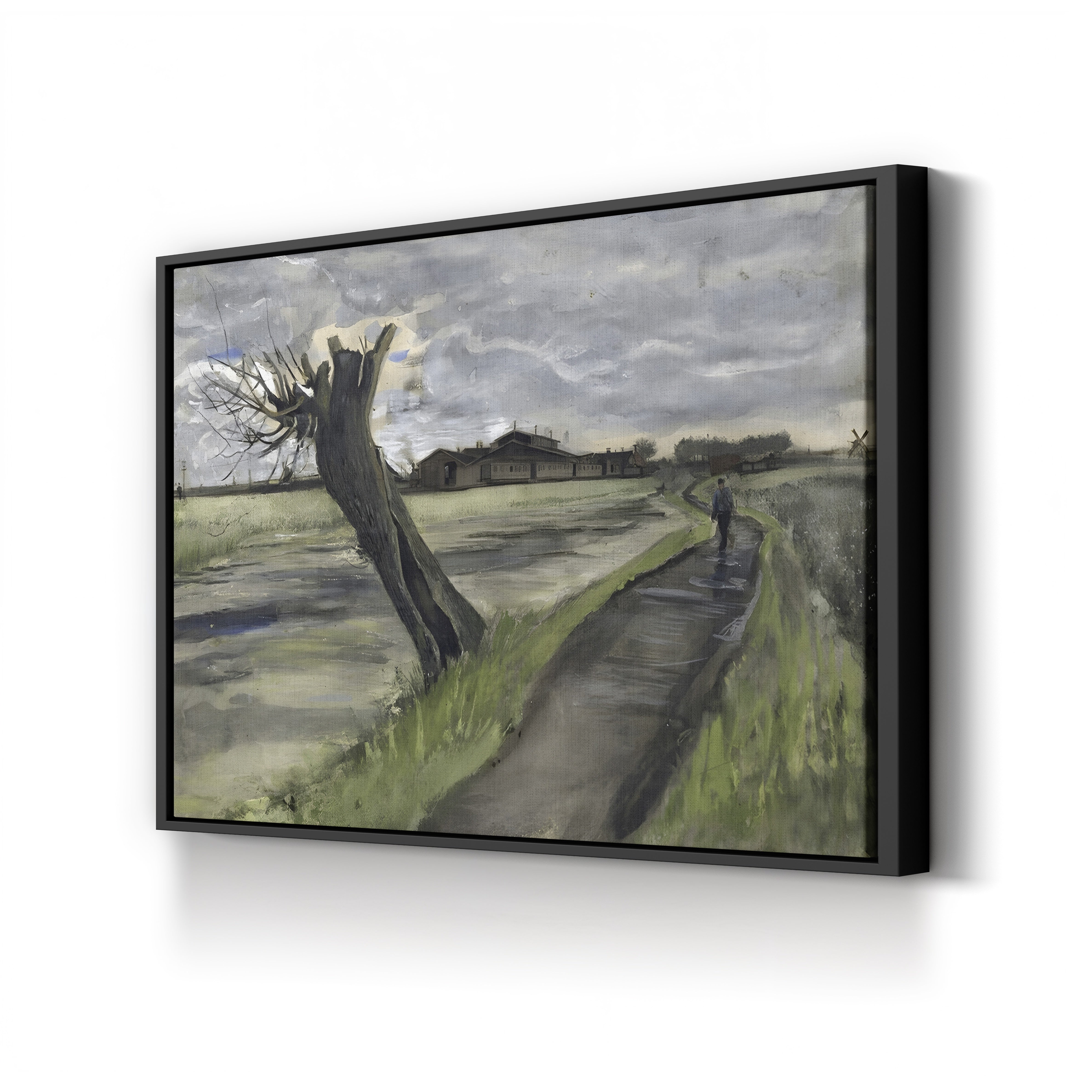 Pollard Willow (Saule Têtard), 1882 – Vincent van Gogh Wall Art | Early Dutch Landscape Canvas Print