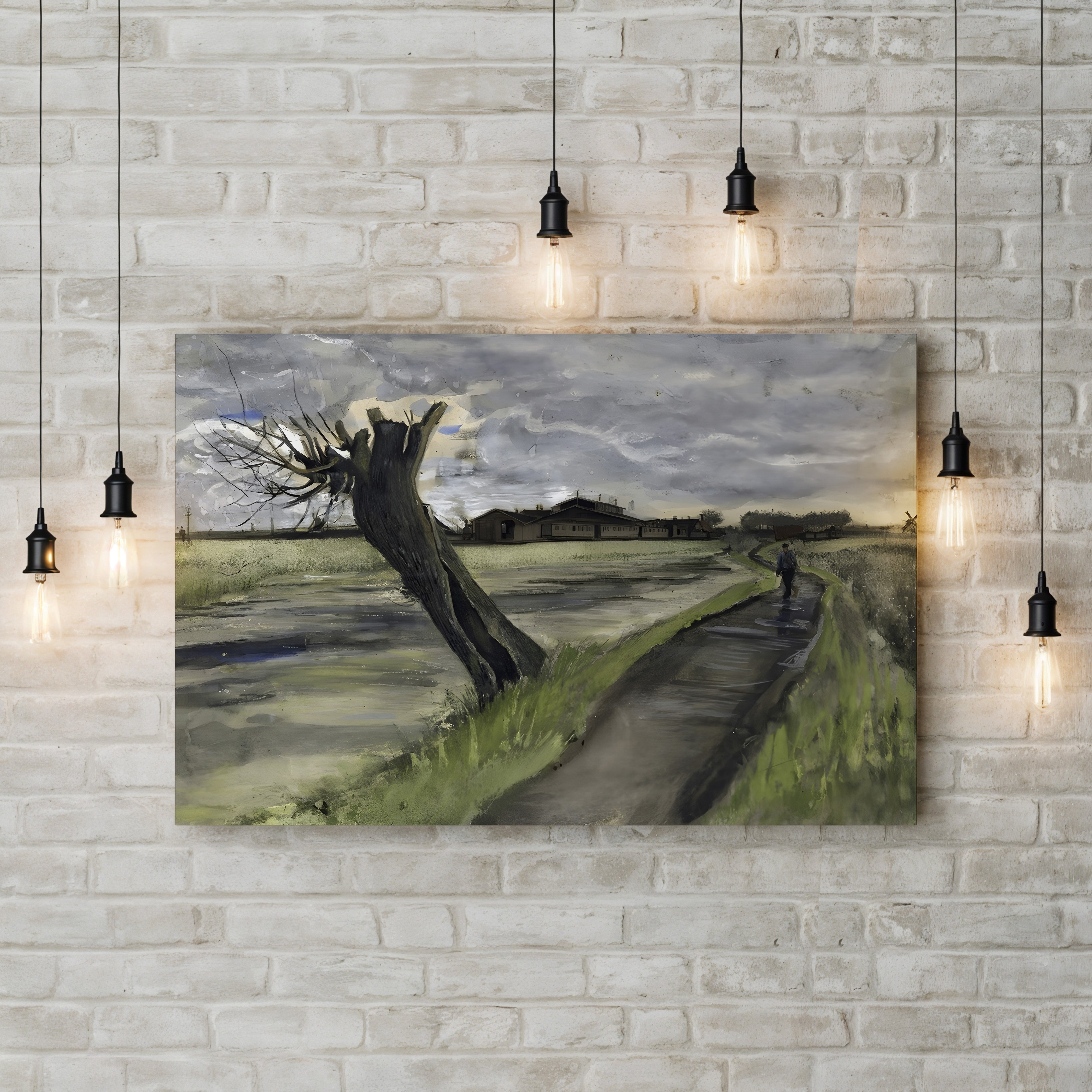 Pollard Willow (Saule Têtard), 1882 – Vincent van Gogh Wall Art | Early Dutch Landscape Canvas Print