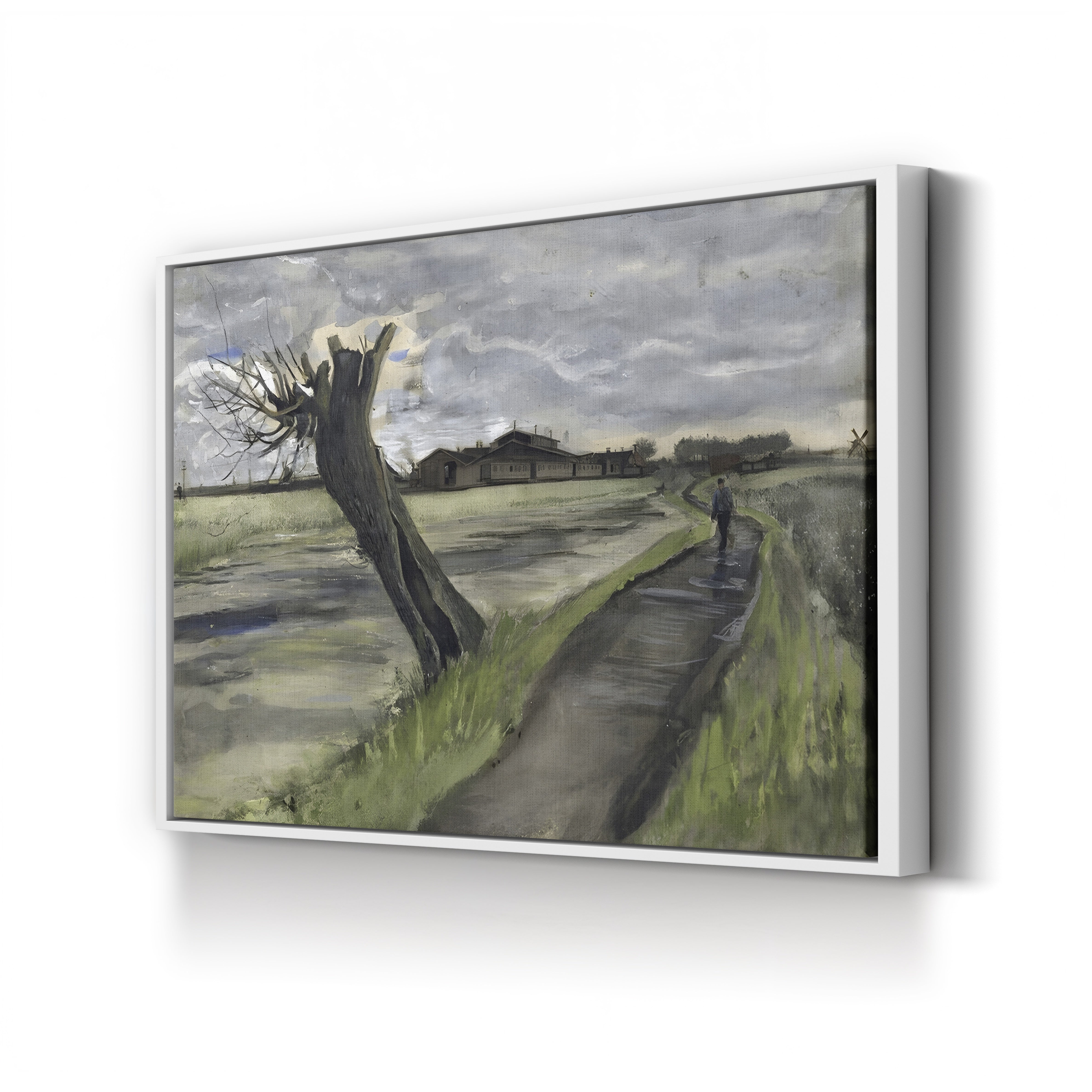 Pollard Willow (Saule Têtard), 1882 – Vincent van Gogh Wall Art | Early Dutch Landscape Canvas Print