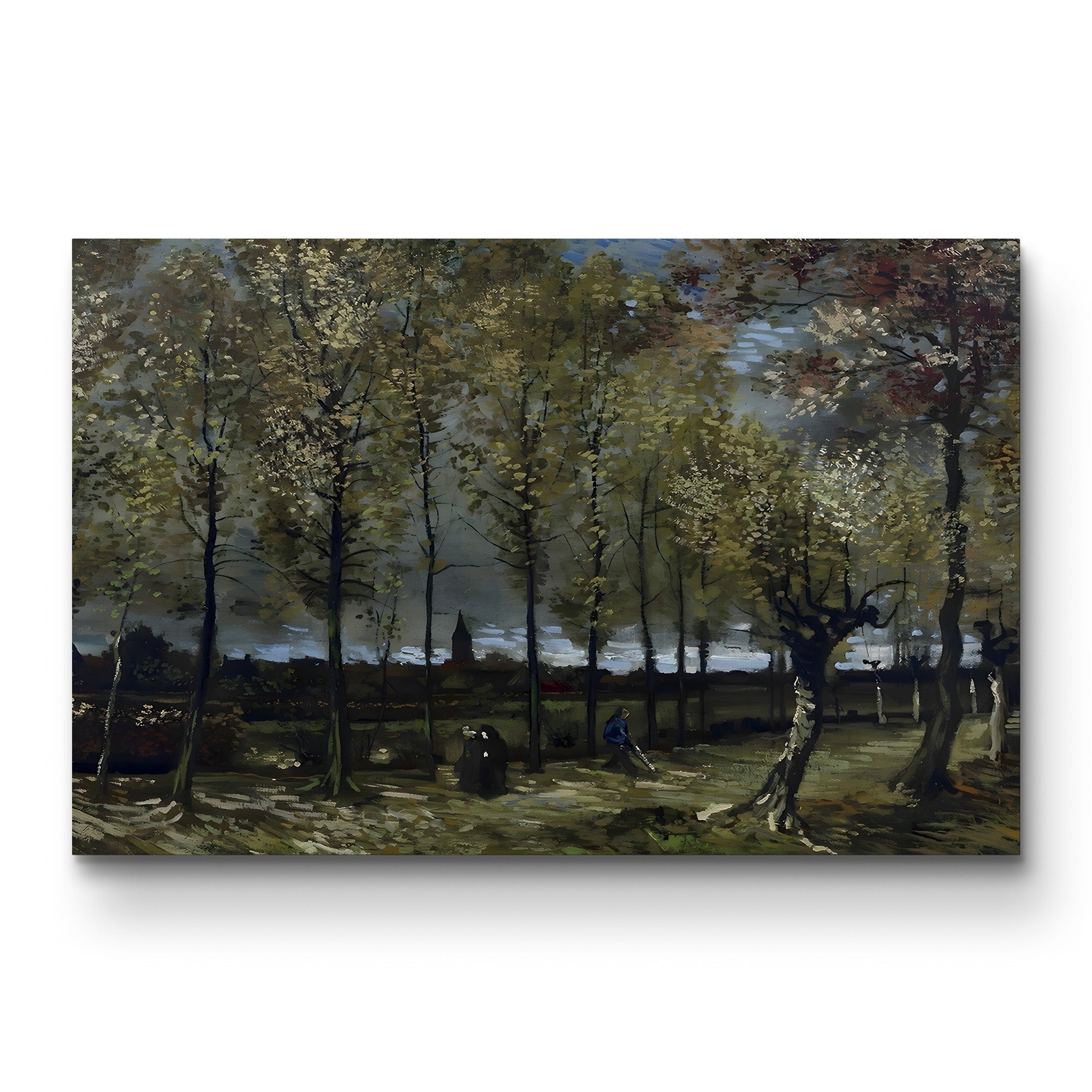 Poplars near Nuenen by Vincent van Gogh gallery-wrapped canvas print, front view