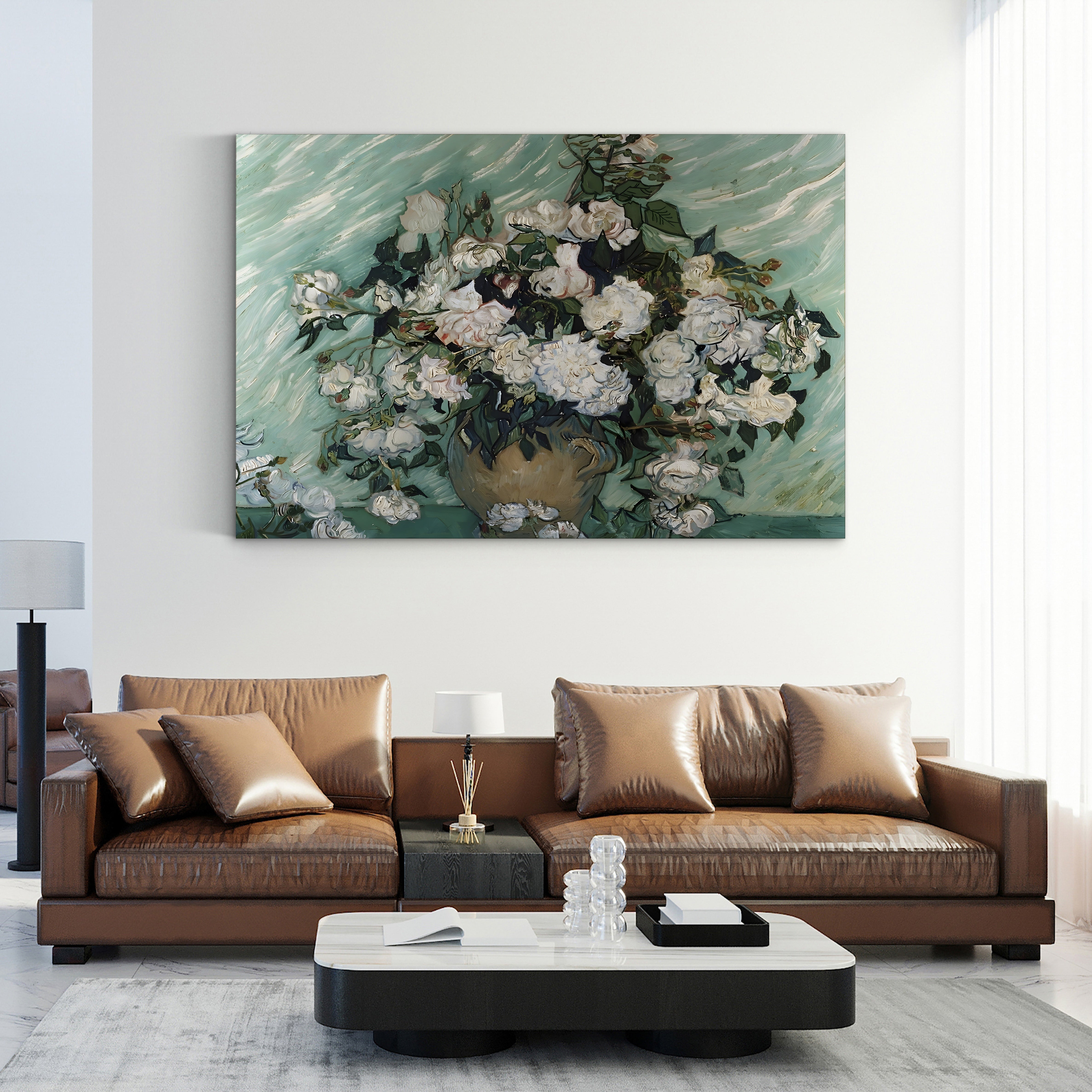 Roses – Vincent van Gogh Wall Art | Post-Impressionist Floral Canvas Print