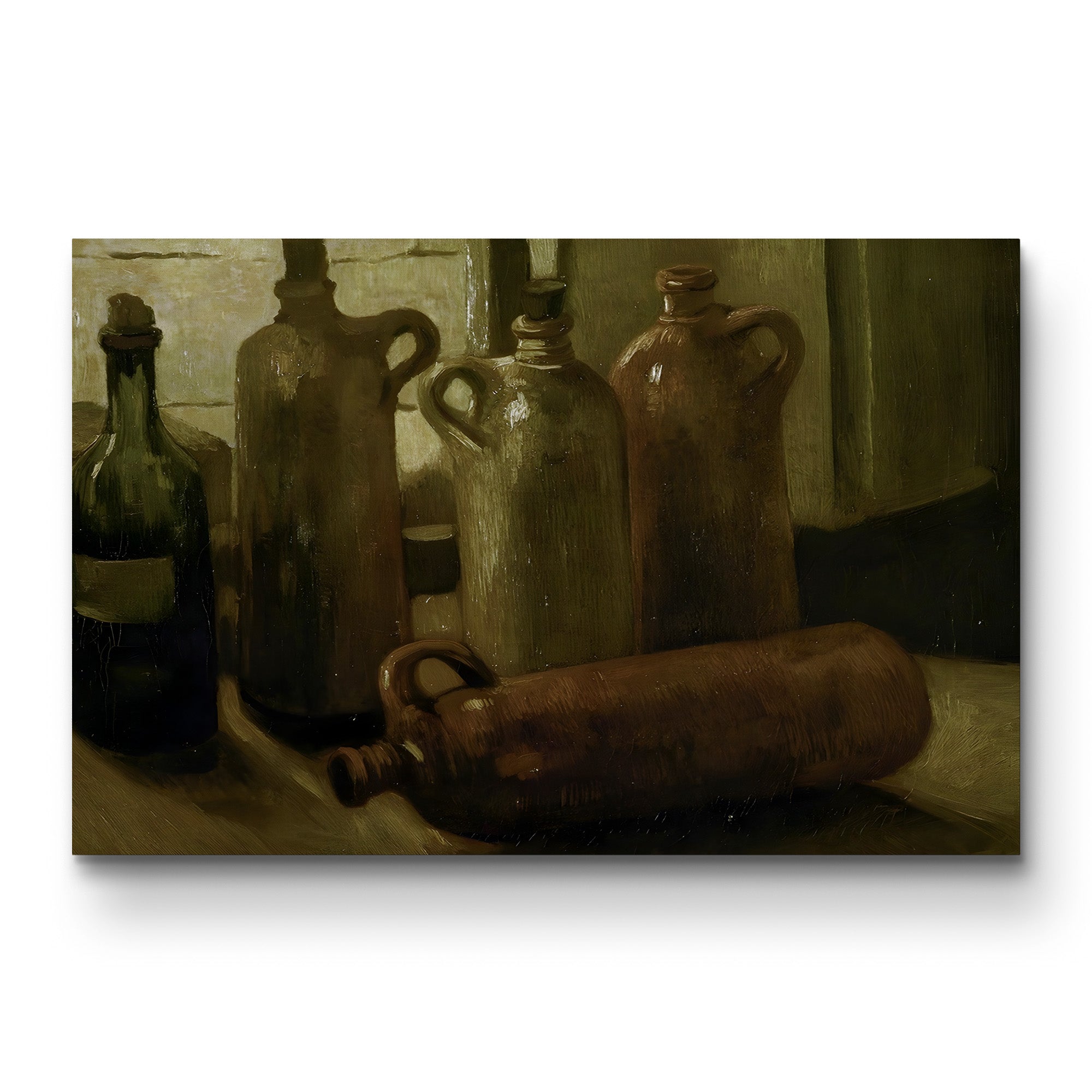 Still Life with Five Bottles – Vincent van Gogh Wall Art | Early Dutch Still Life Canvas Print