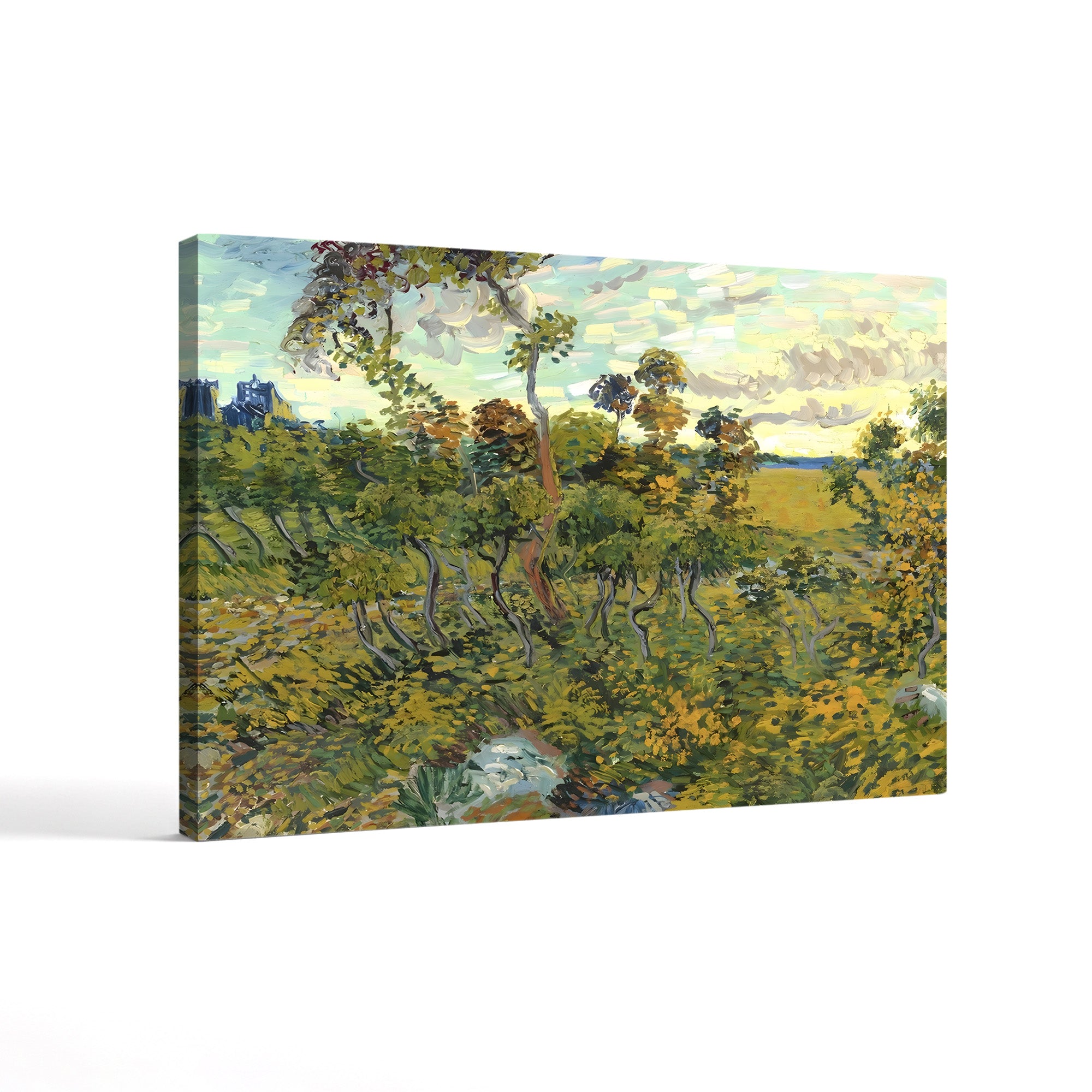 Sunset at Montmajour, 1888 – Vincent van Gogh Wall Art | Post-Impressionist Landscape Canvas Print