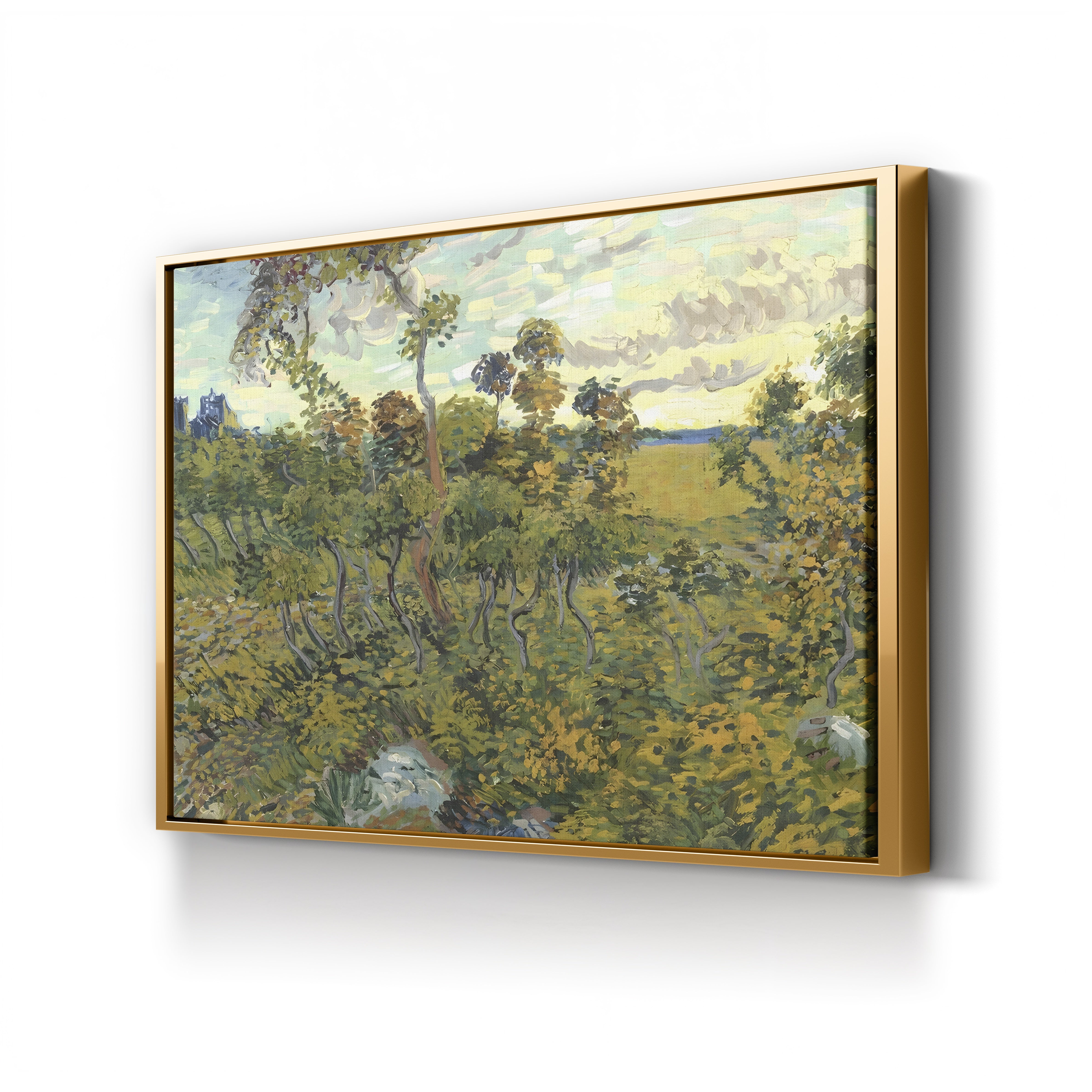 Sunset at Montmajour, 1888 – Vincent van Gogh Wall Art | Post-Impressionist Landscape Canvas Print