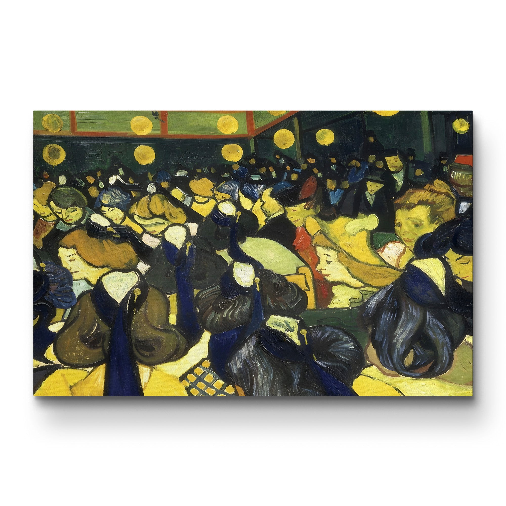 The Dance Hall at Arles – Vincent van Gogh Wall Art | Post-Impressionist Interior Canvas Print